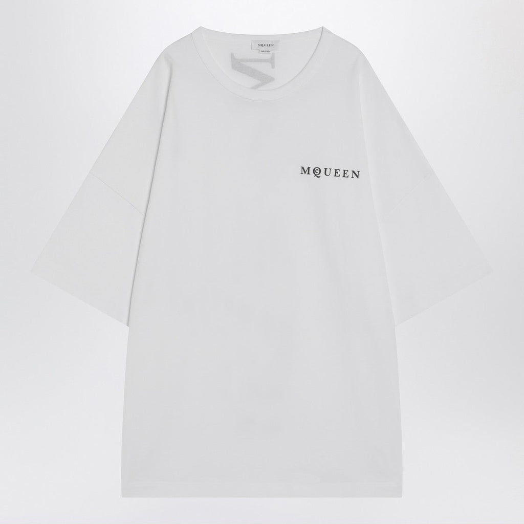 Alexander Mcqueen Alexander McQueen White oversized t-shirt with logo