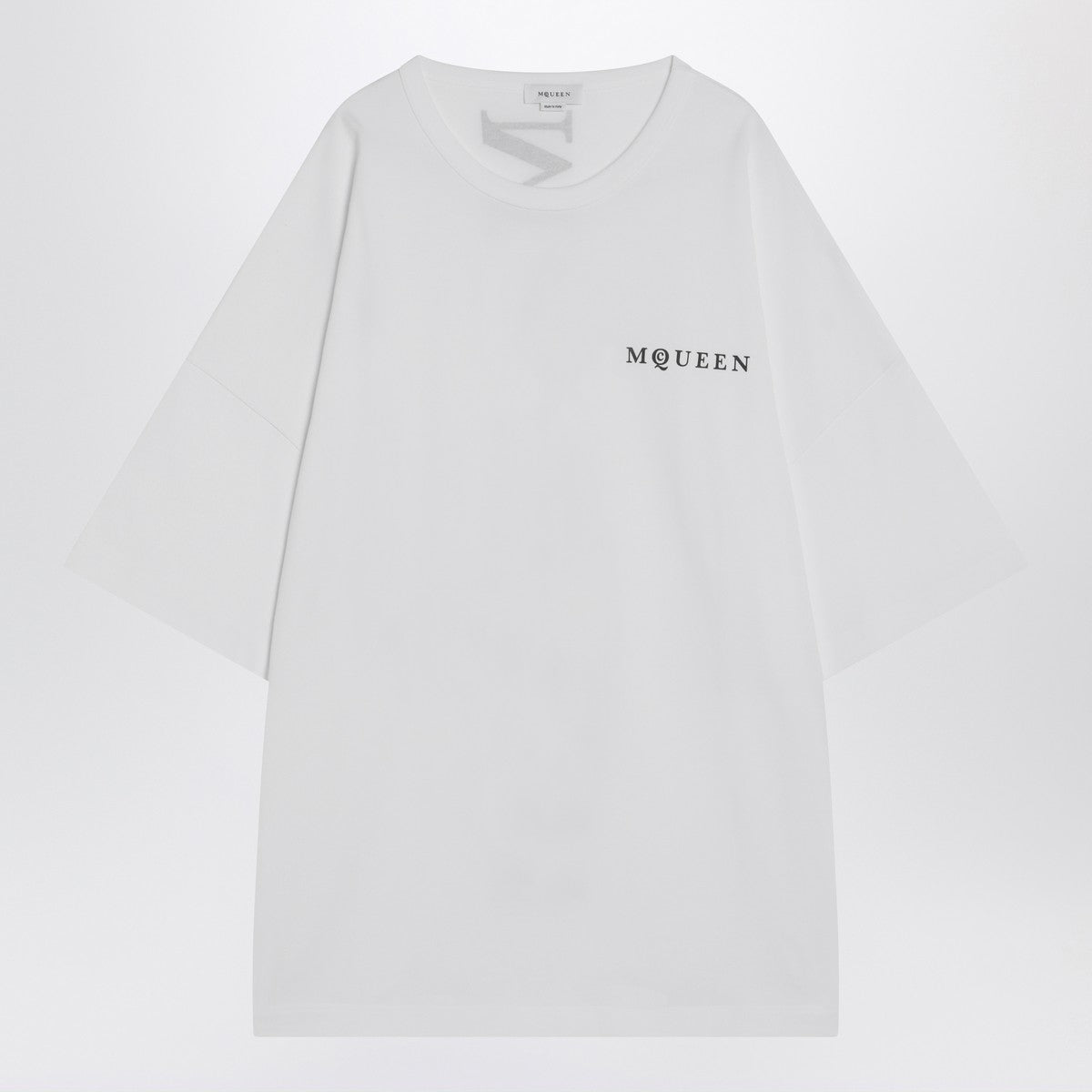 Alexander Mcqueen Alexander McQueen White oversized t-shirt with logo