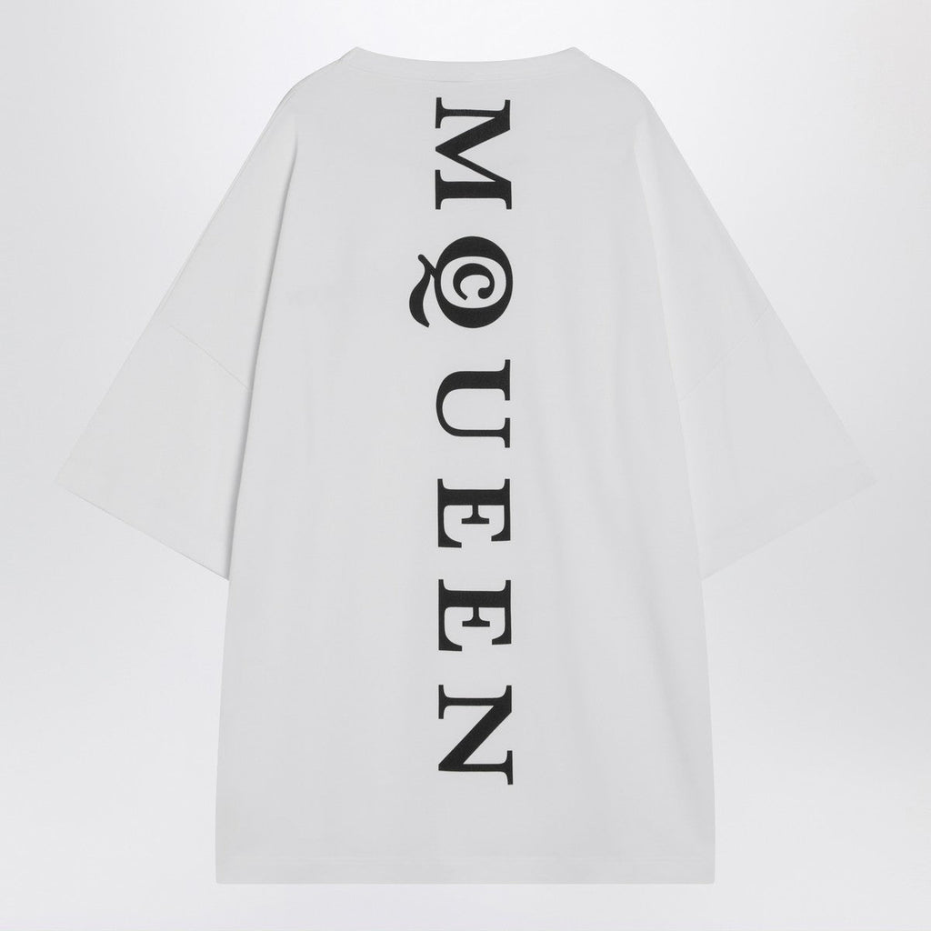 Alexander Mcqueen Alexander McQueen White oversized t-shirt with logo