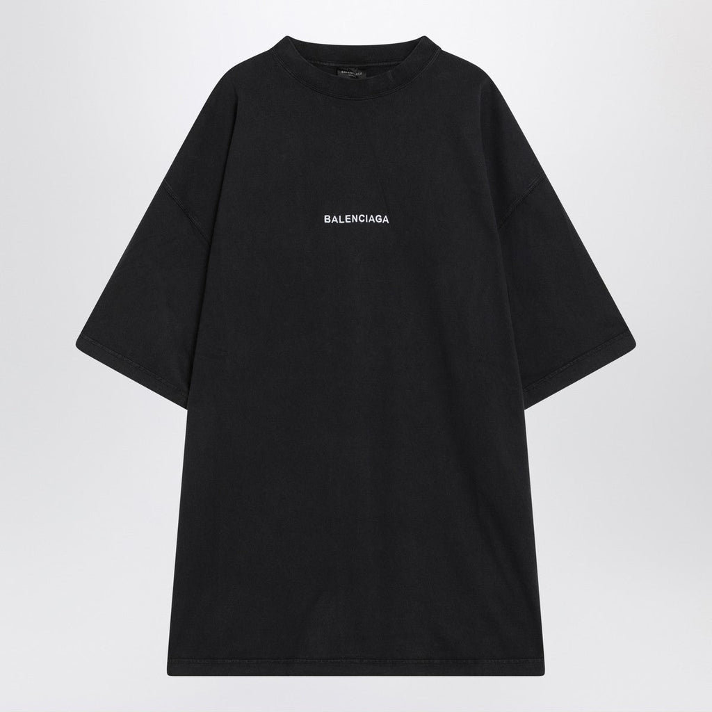 Balenciaga Balenciaga Faded black dry fleece Uniform Merch T-shirt