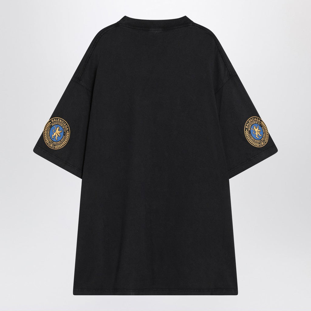 Balenciaga Balenciaga Faded black dry fleece Uniform Merch T-shirt