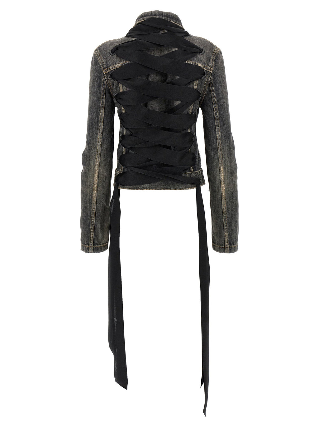 Balenciaga Balenciaga Lace Up Denim Jacket