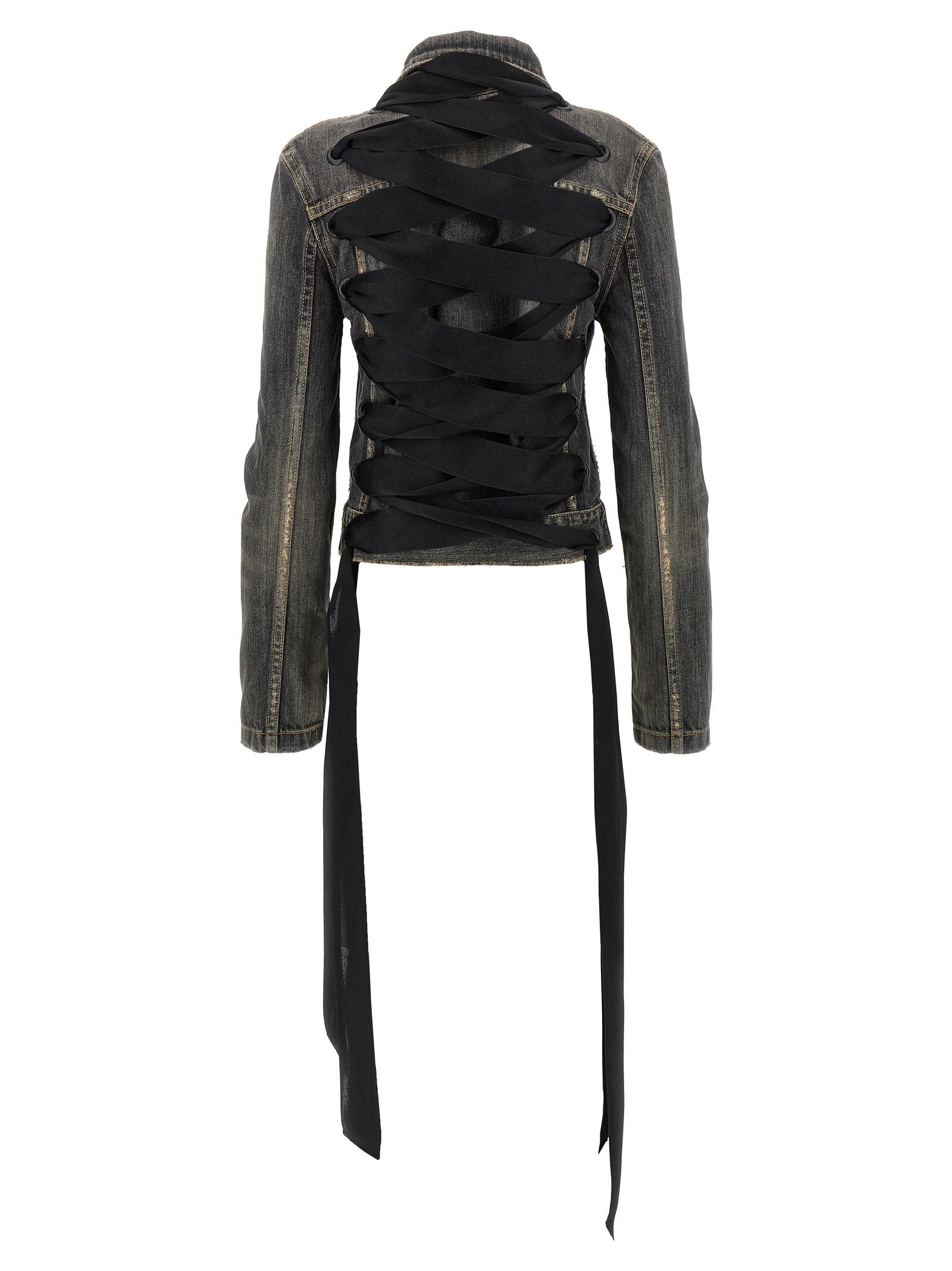 Balenciaga Balenciaga Lace Up Denim Jacket