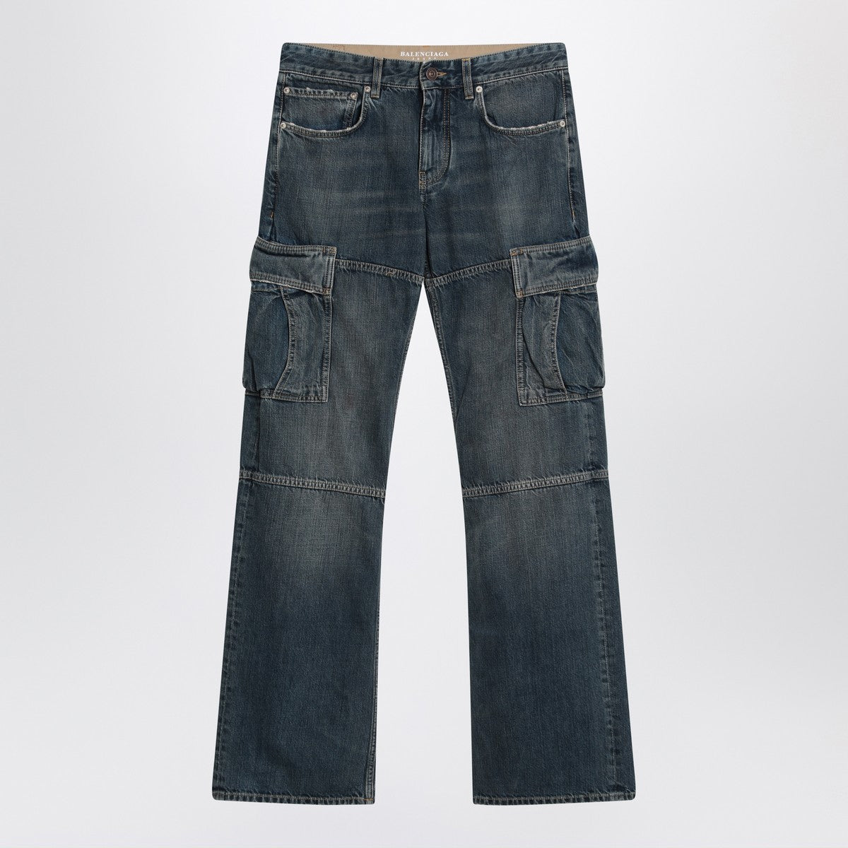 Balenciaga Balenciaga Blue Cargo Regular jeans with a faded effect