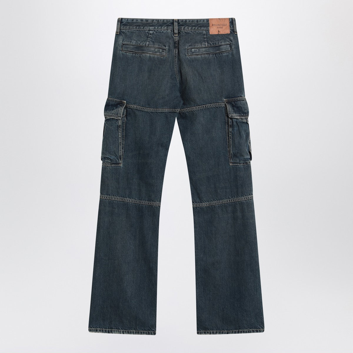 Balenciaga Balenciaga Blue Cargo Regular jeans with a faded effect