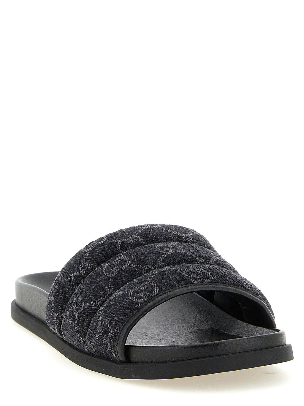 Gucci Gucci Gg Denim Slides