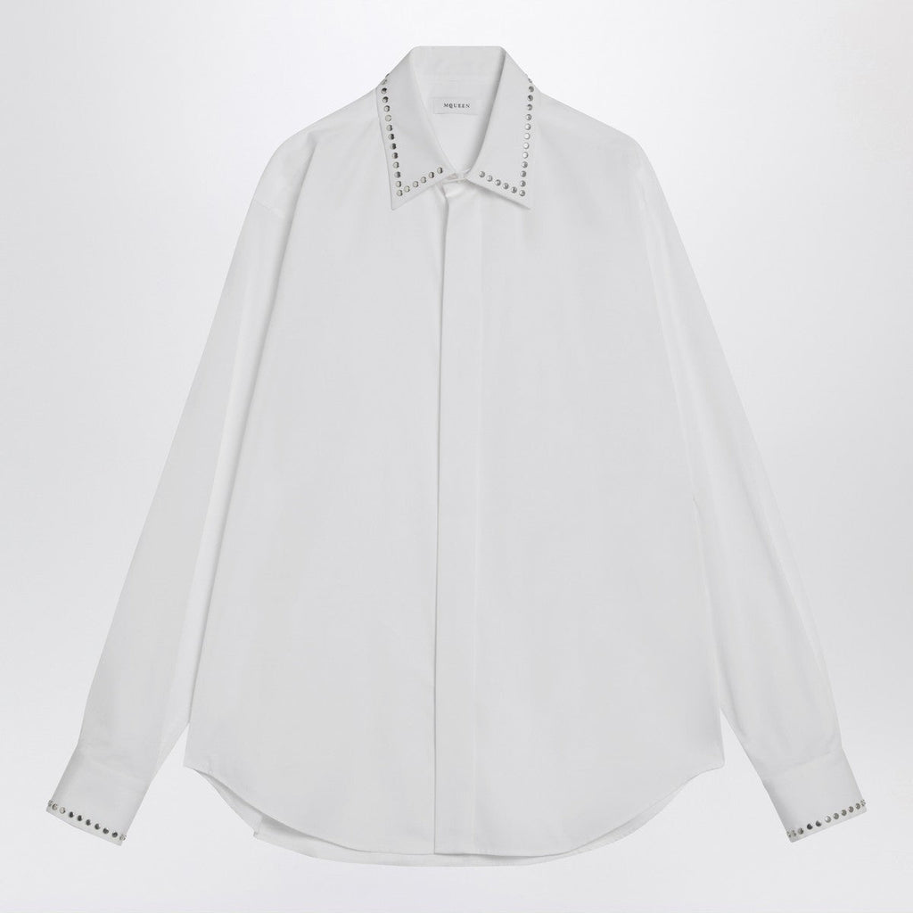 Alexander Mcqueen Alexander McQueen White cotton shirt with studs