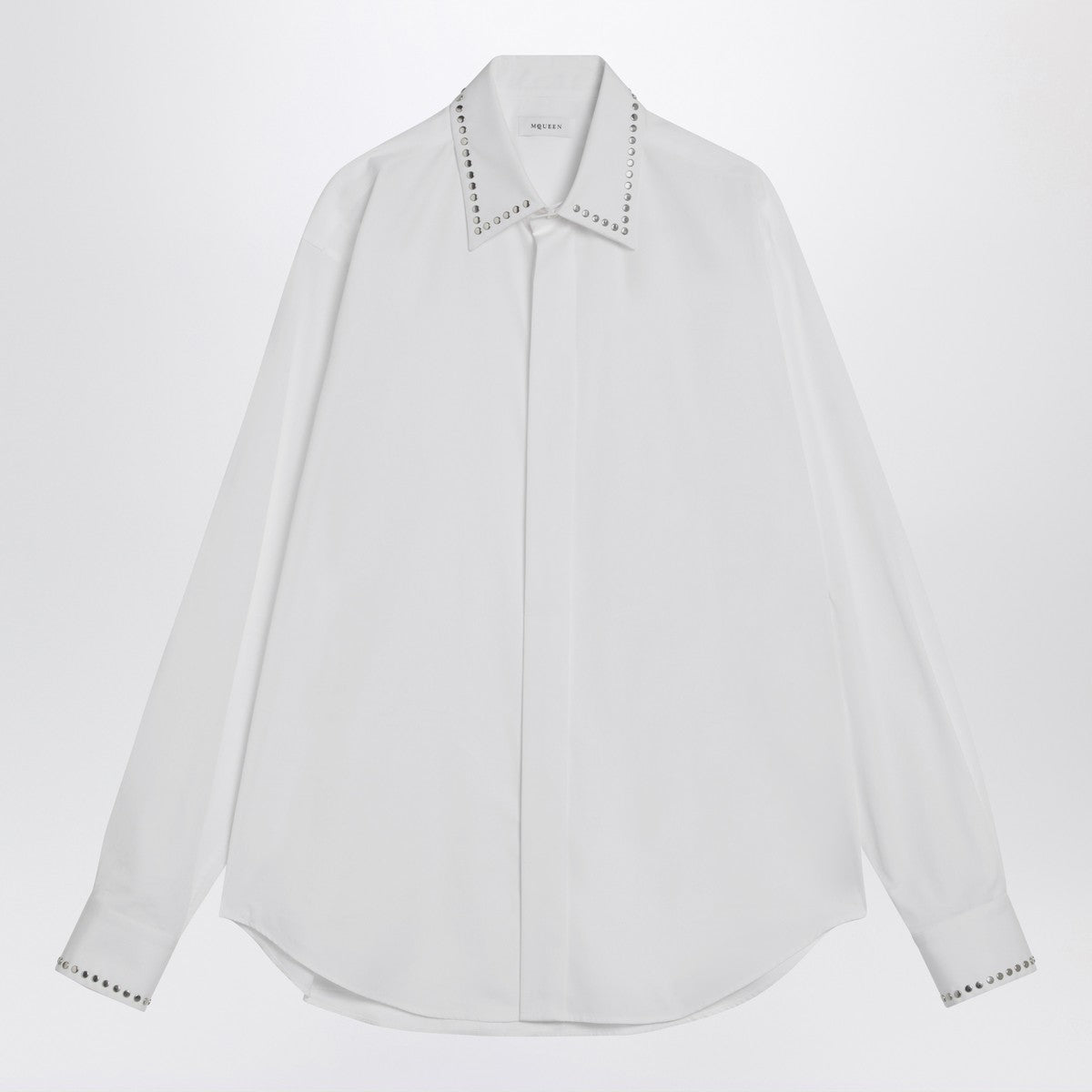 Alexander Mcqueen Alexander McQueen White cotton shirt with studs