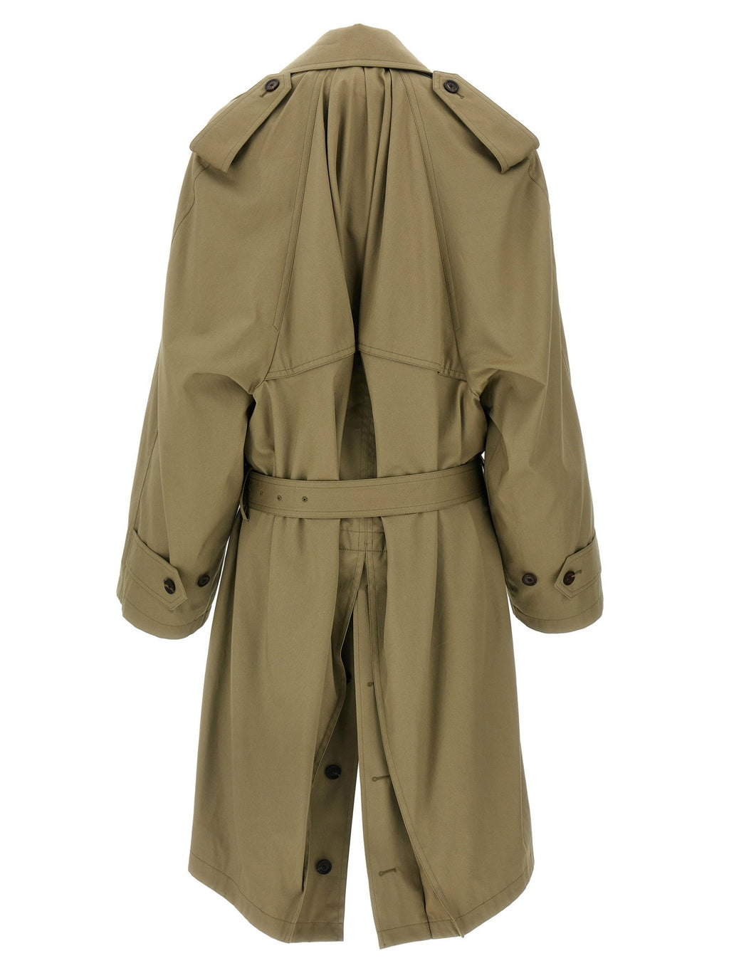 Balenciaga Balenciaga Draped Neck Trench Coat