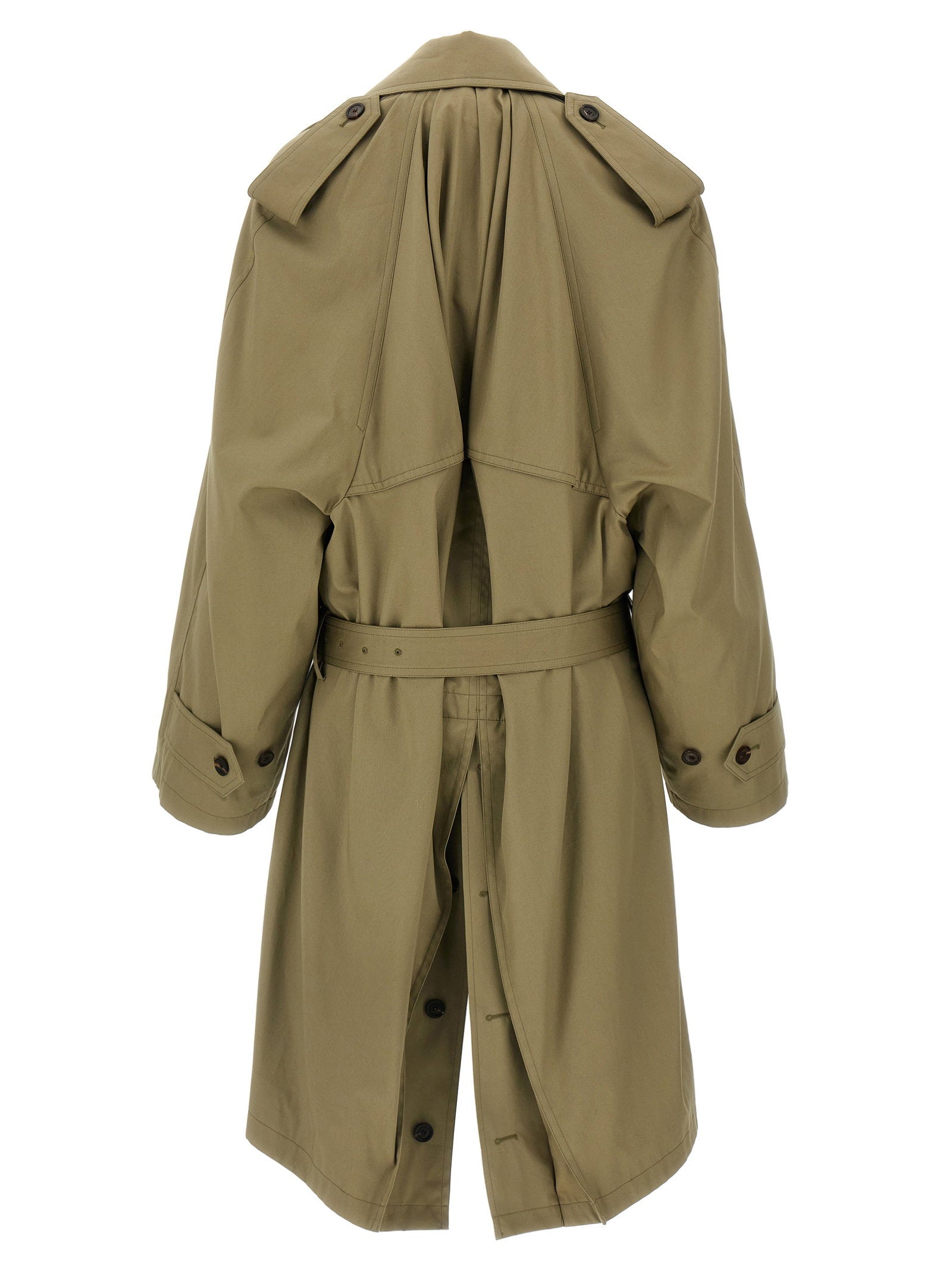 Balenciaga Balenciaga Draped Neck Trench Coat