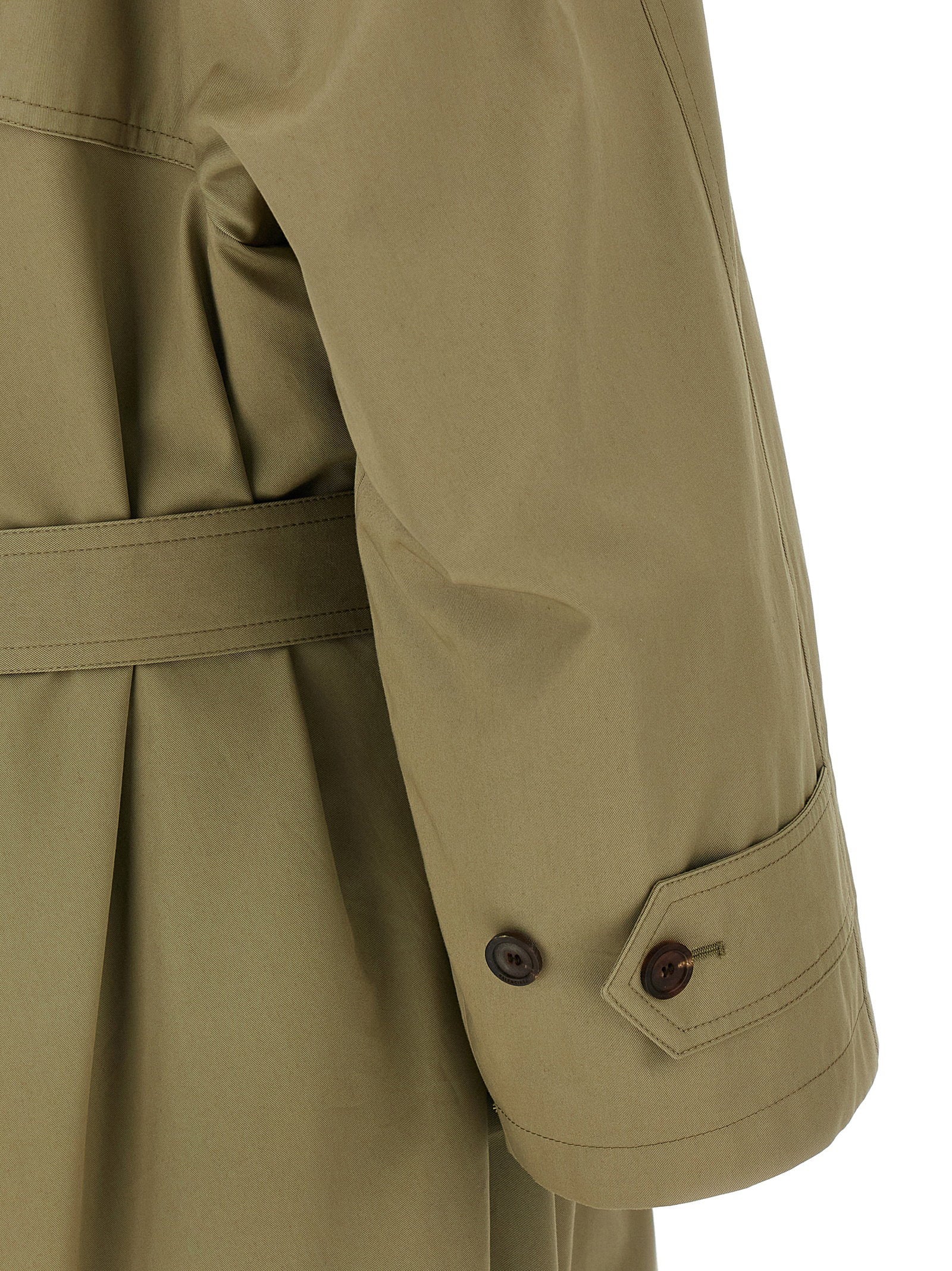 Balenciaga Balenciaga Draped Neck Trench Coat