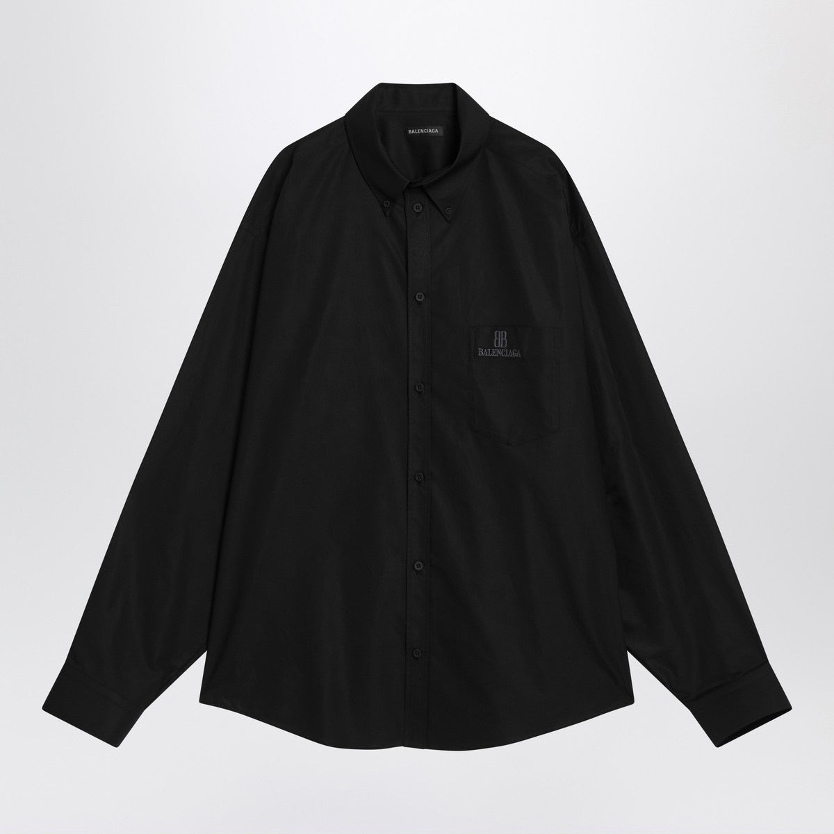 Balenciaga Balenciaga Black cotton shirt with logo