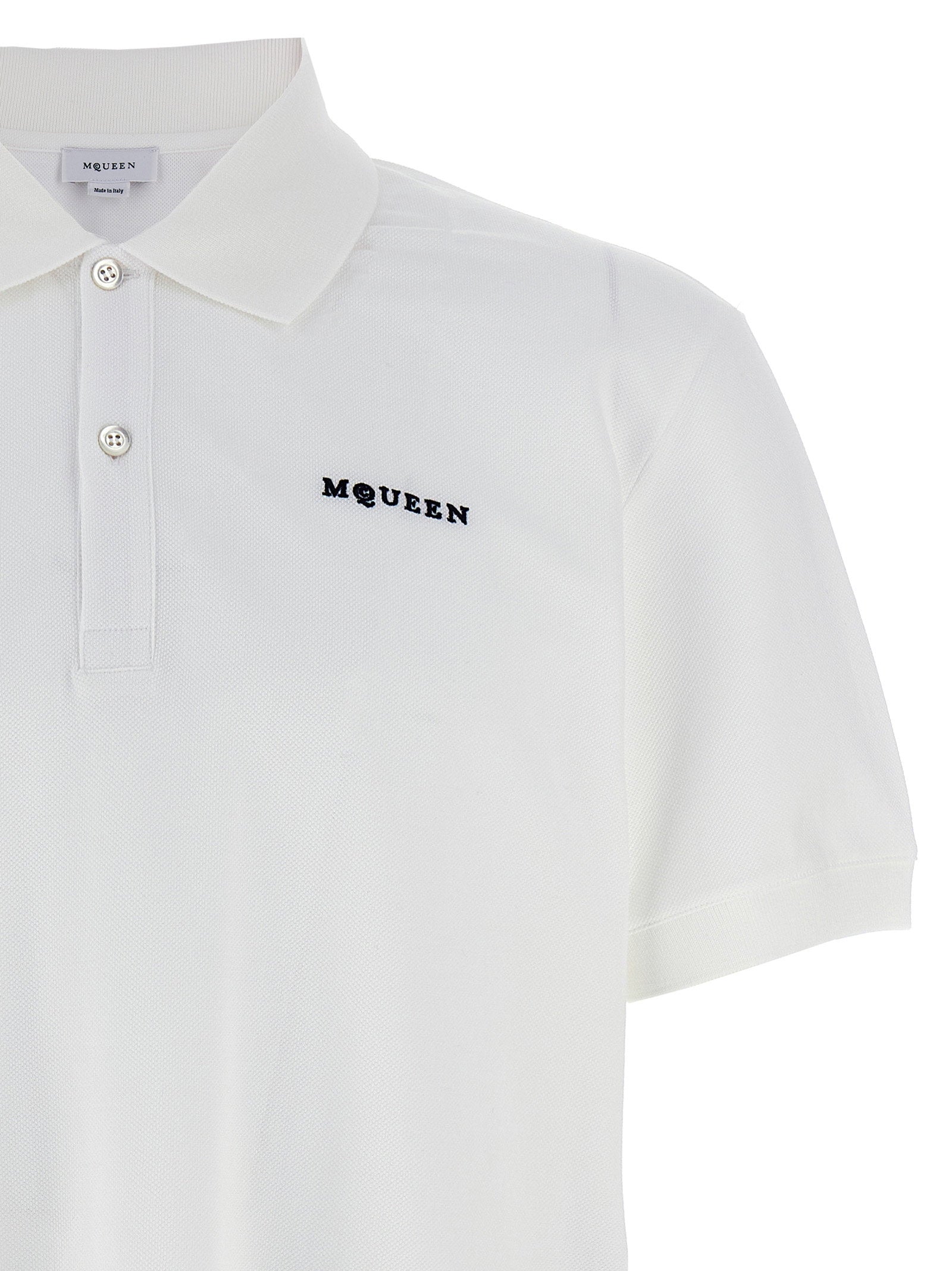 Alexander McQueen Alexander McQueen Logo Embroidery Polo Shirt