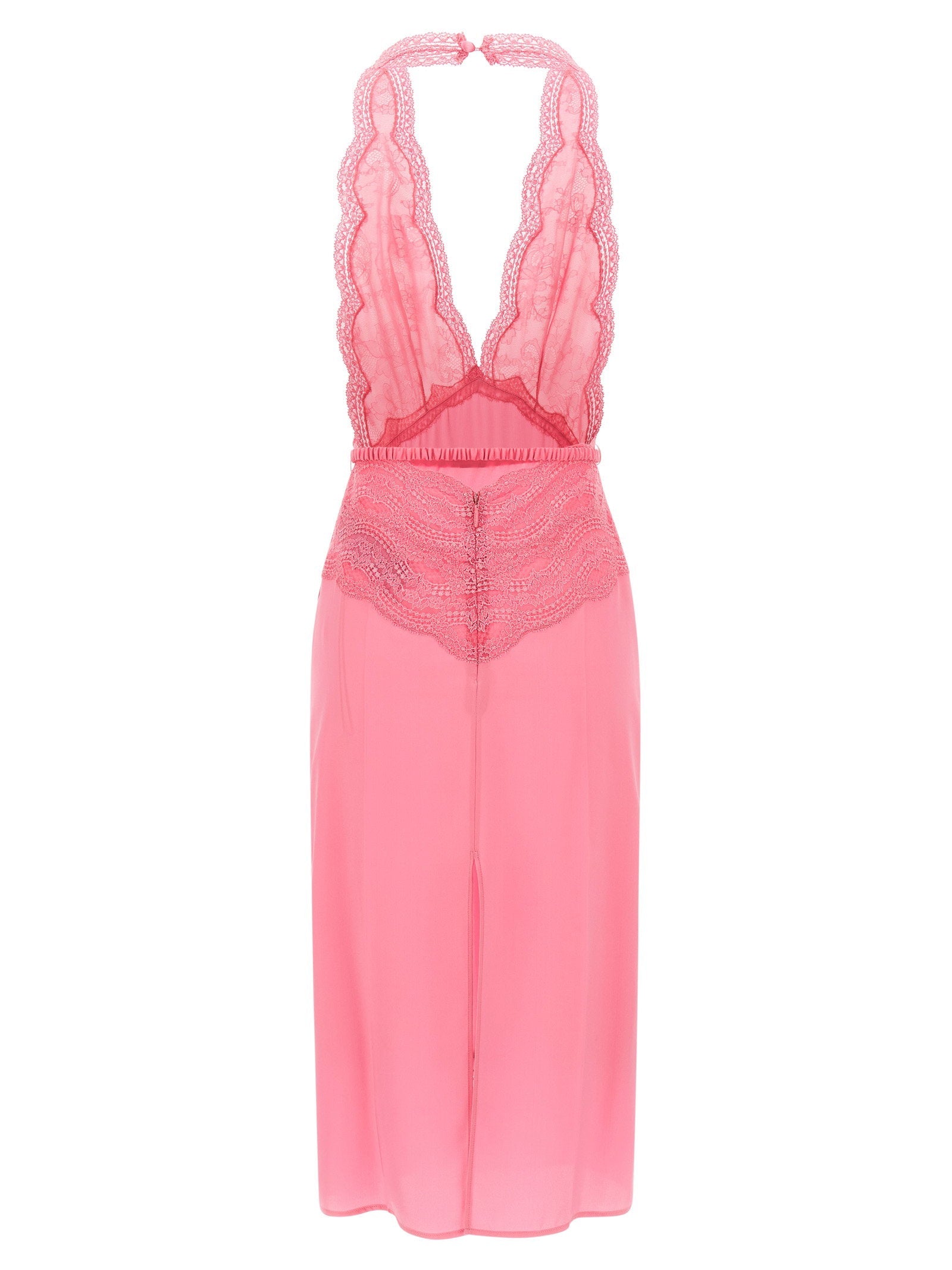 Gucci Gucci Satin And Lace Dress