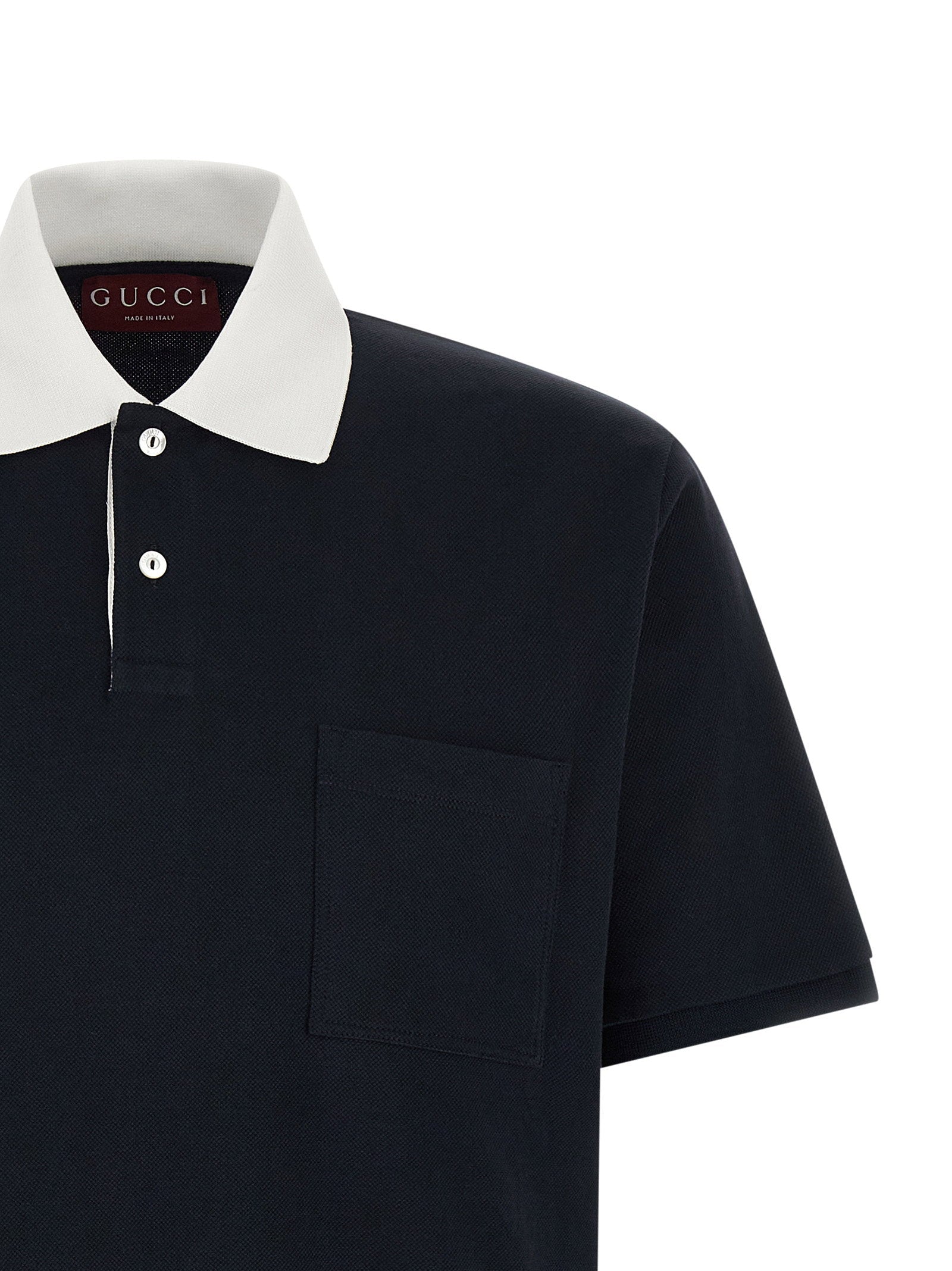 Gucci Gucci Contrast Collar Polo Shirt