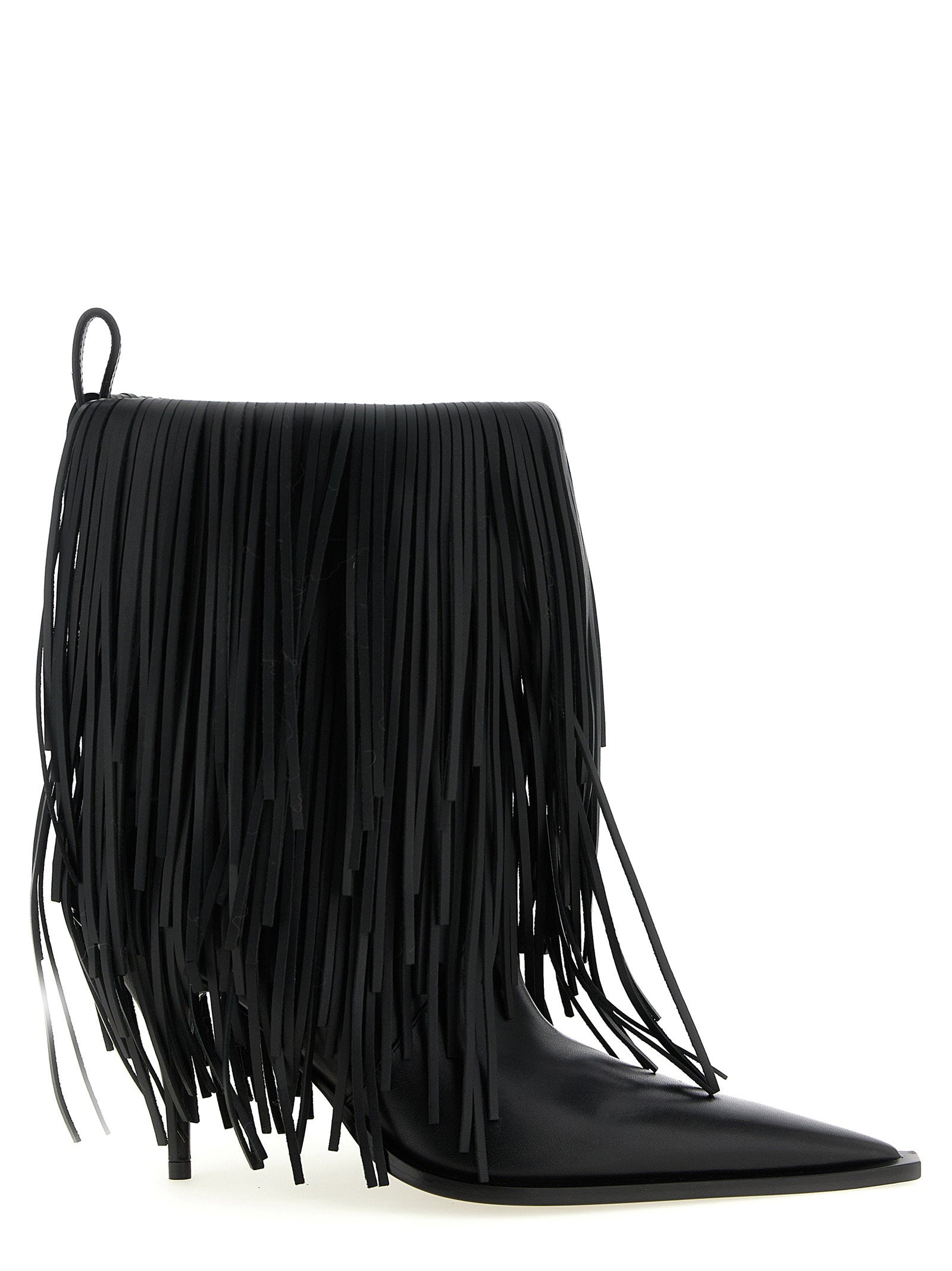 Balenciaga Balenciaga Avenue Fringe Ankle Boots