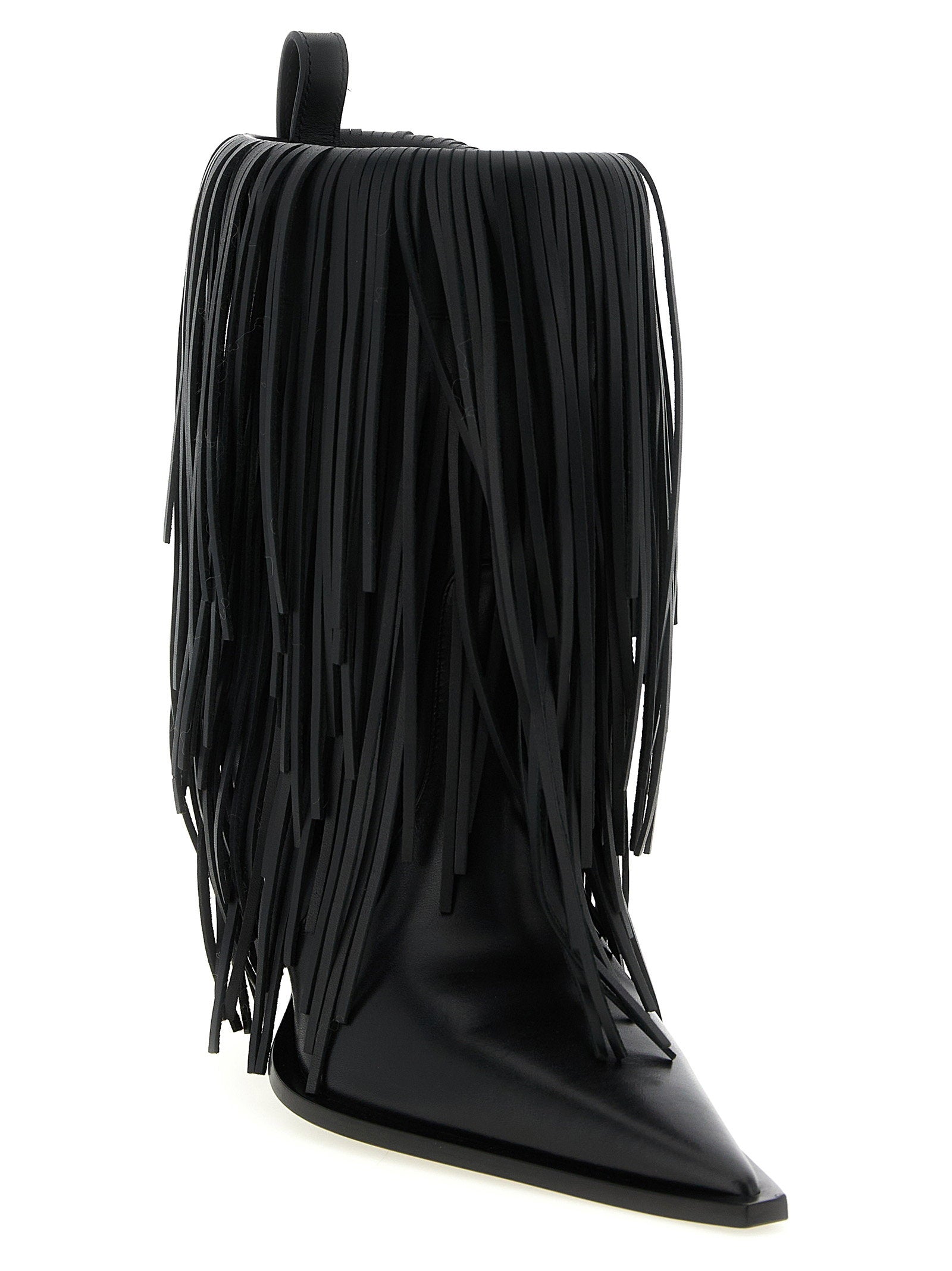 Balenciaga Balenciaga Avenue Fringe Ankle Boots