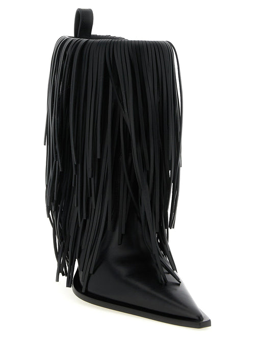 Balenciaga Balenciaga Avenue Fringe Ankle Boots