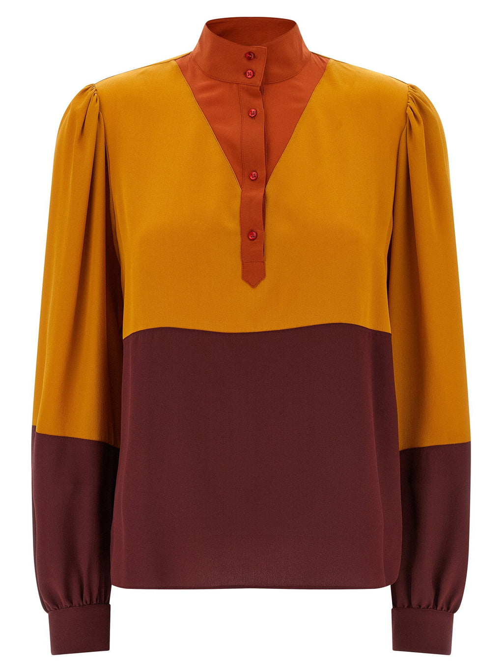 Saint Laurent Saint Laurent Color-block Blouse