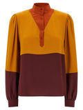 Saint Laurent Saint Laurent Color-block Blouse