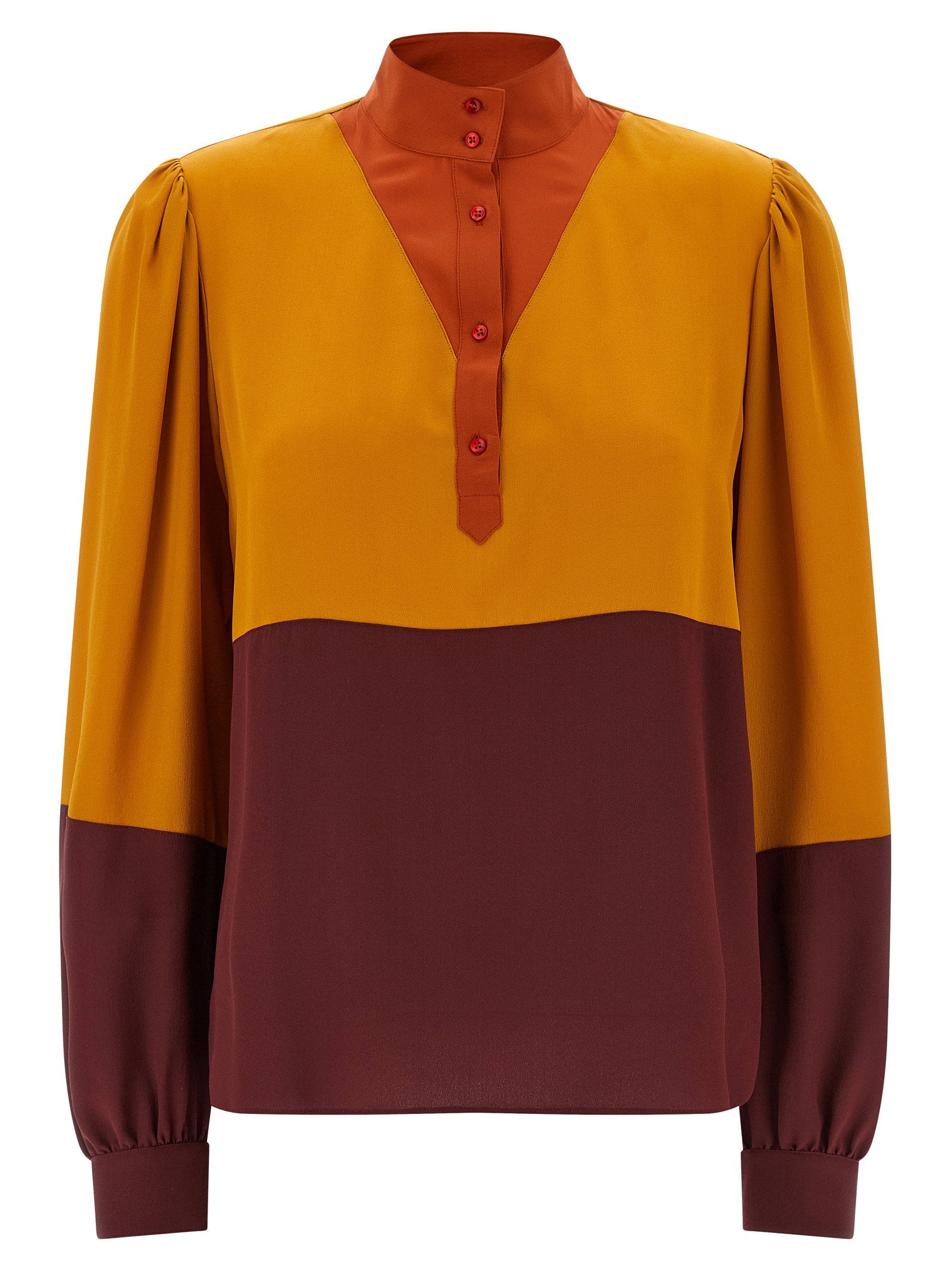 Saint Laurent Saint Laurent Color-block Blouse