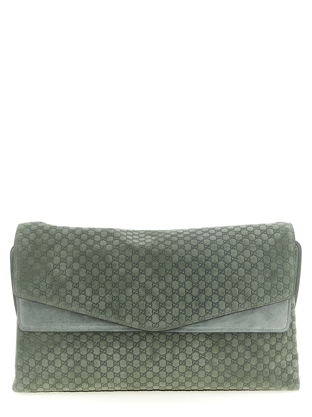 Gucci Gucci Gg Large Suede Shoulder Bag