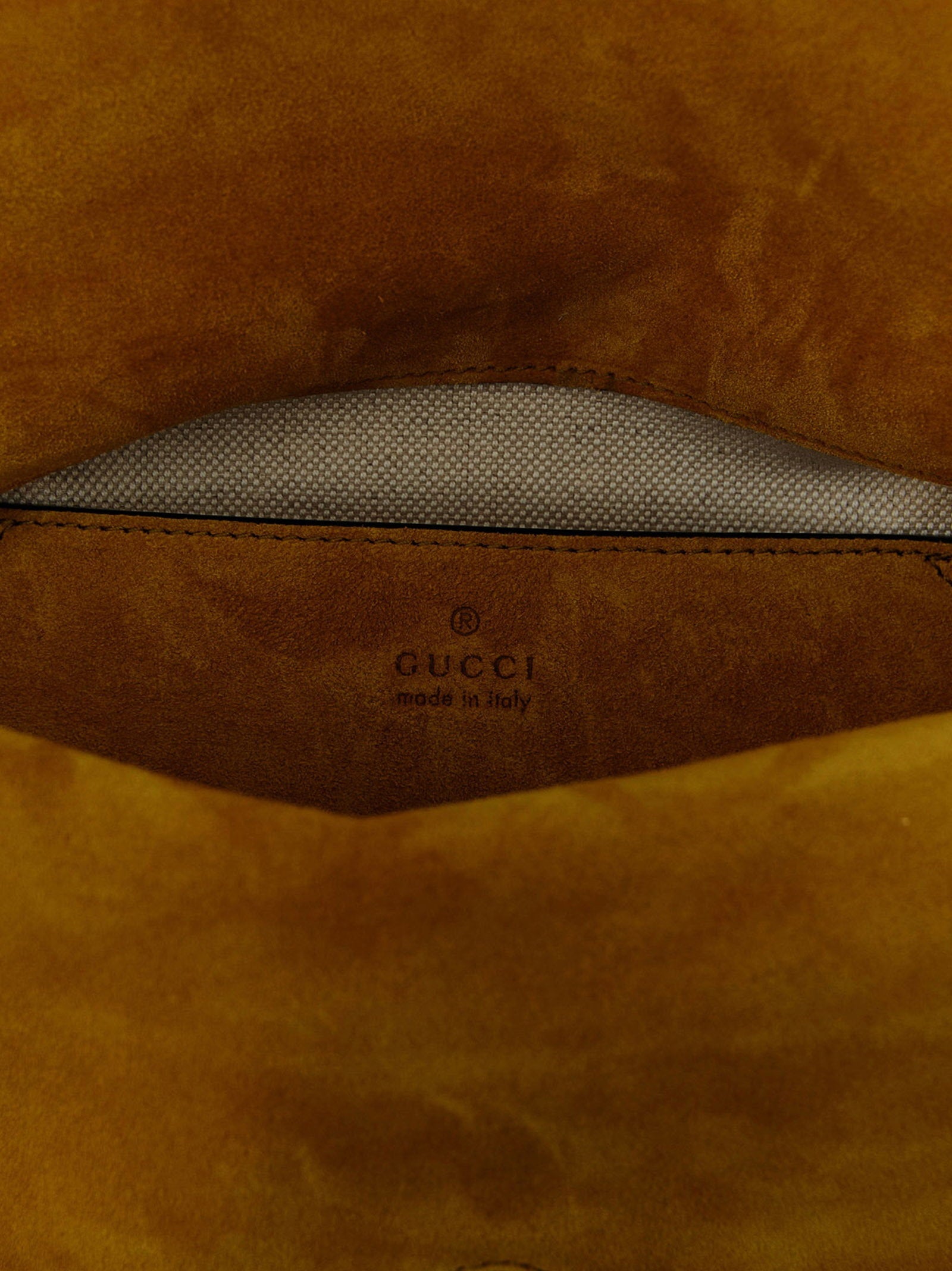 Gucci Gucci Gg Medium Suede Shoulder Bag