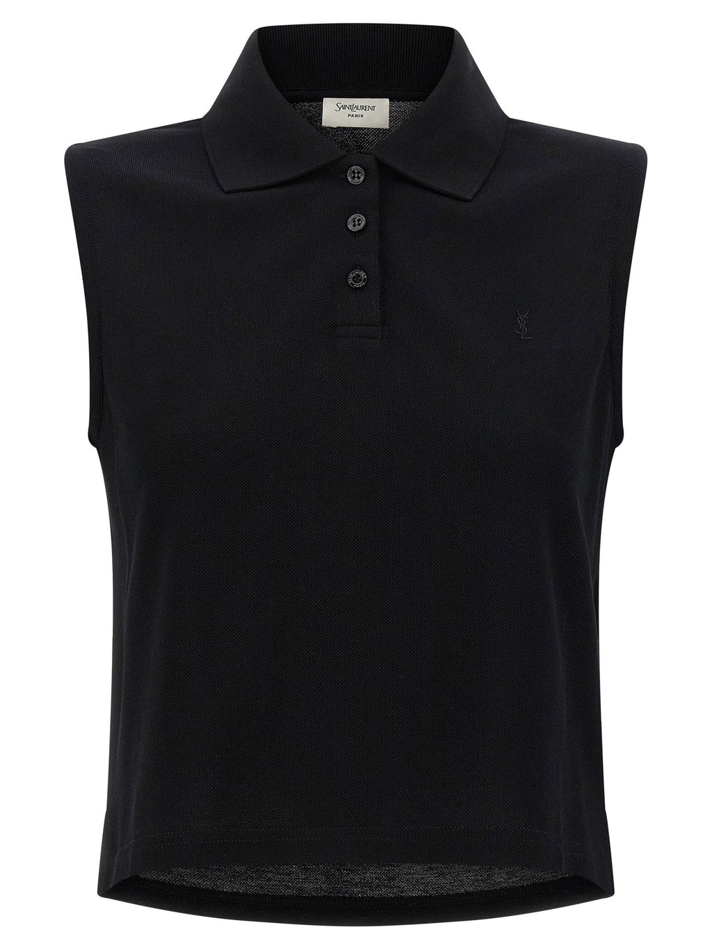 Saint Laurent Saint Laurent Cassandre Embroidered Polo Shirt