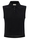 Saint Laurent Saint Laurent Cassandre Embroidered Polo Shirt