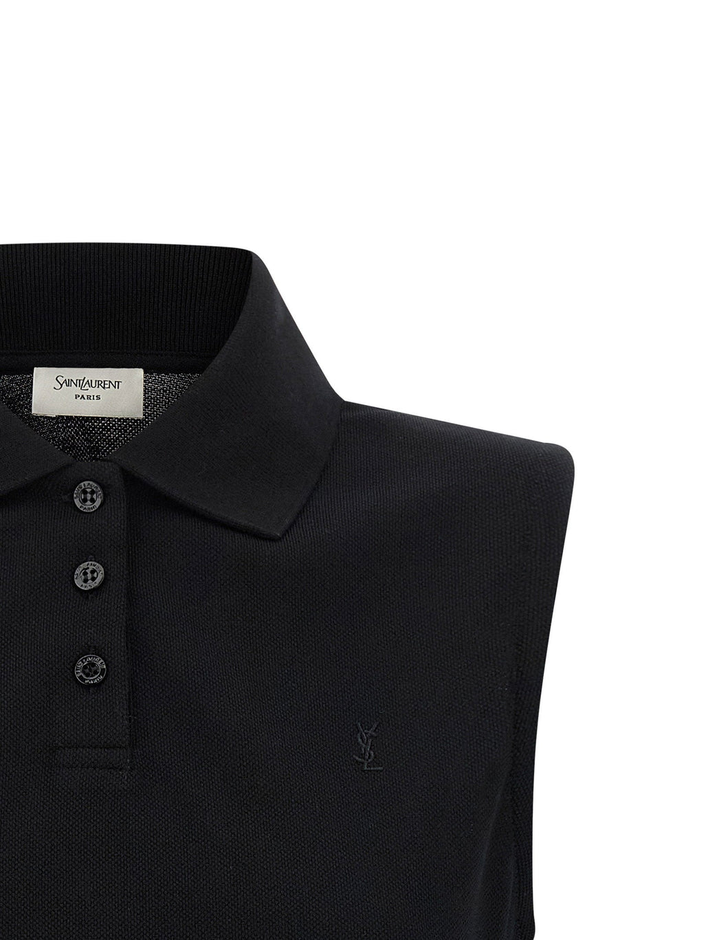 Saint Laurent Saint Laurent Cassandre Embroidered Polo Shirt