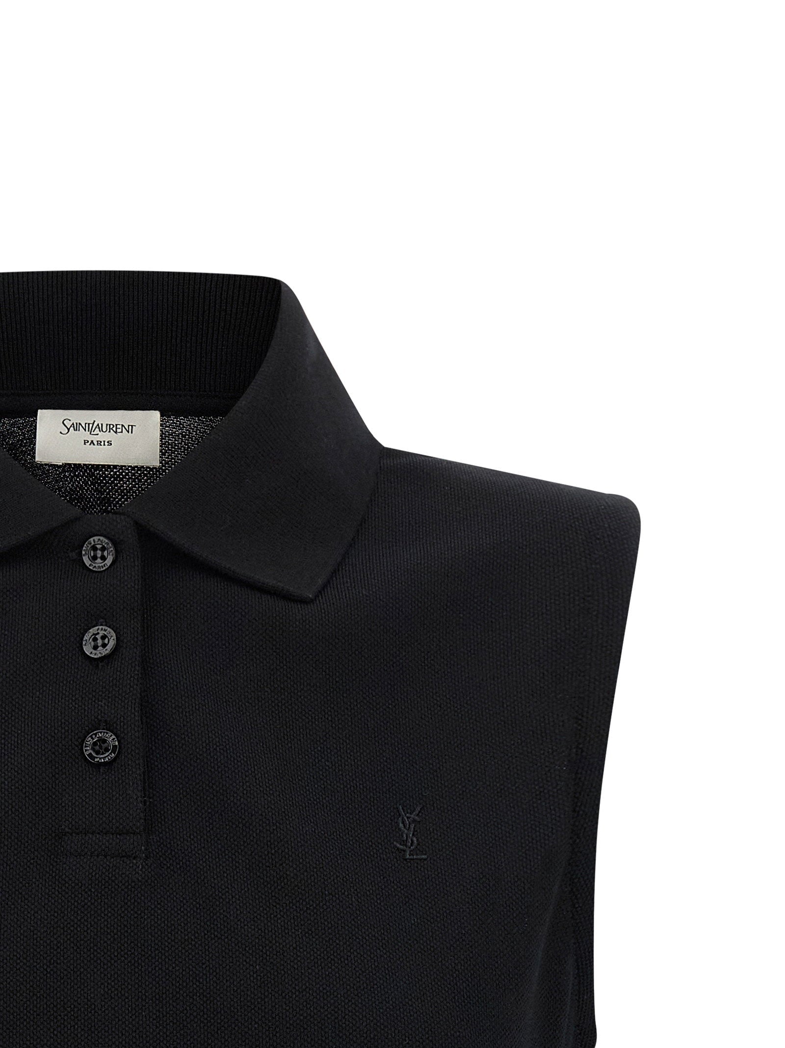 Saint Laurent Saint Laurent Cassandre Embroidered Polo Shirt