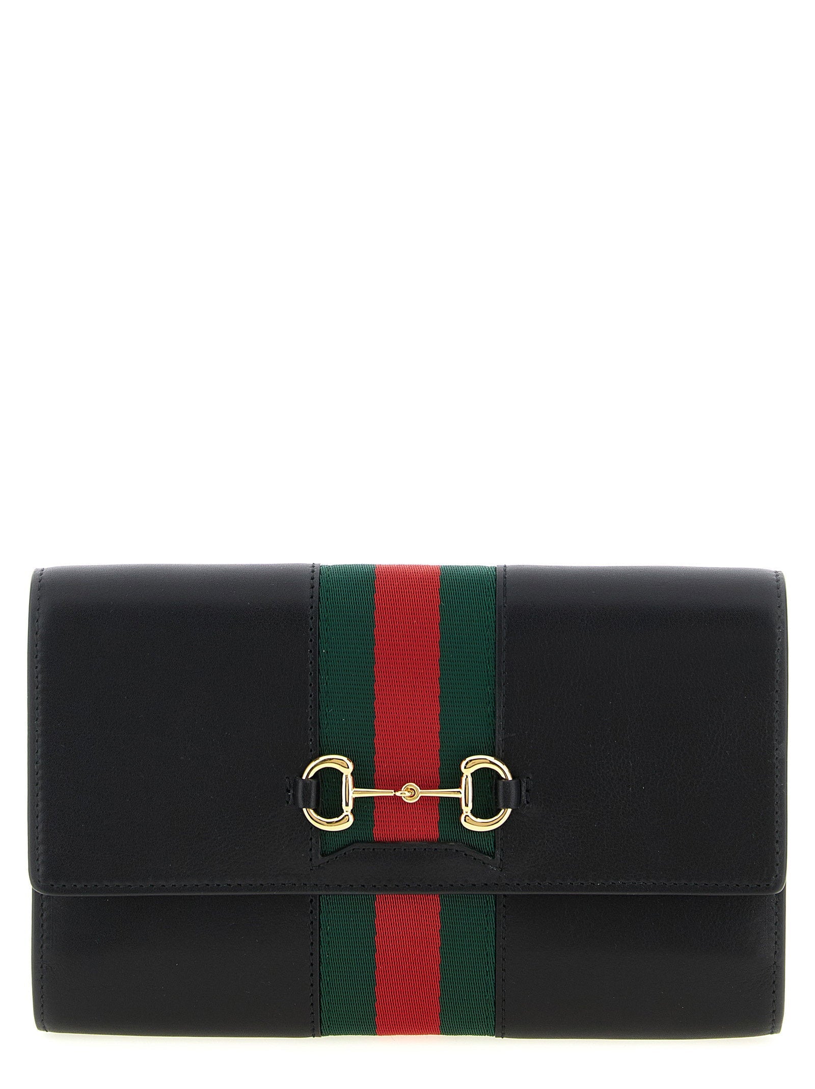 Gucci Gucci Horsebit Web Wallet On Chain