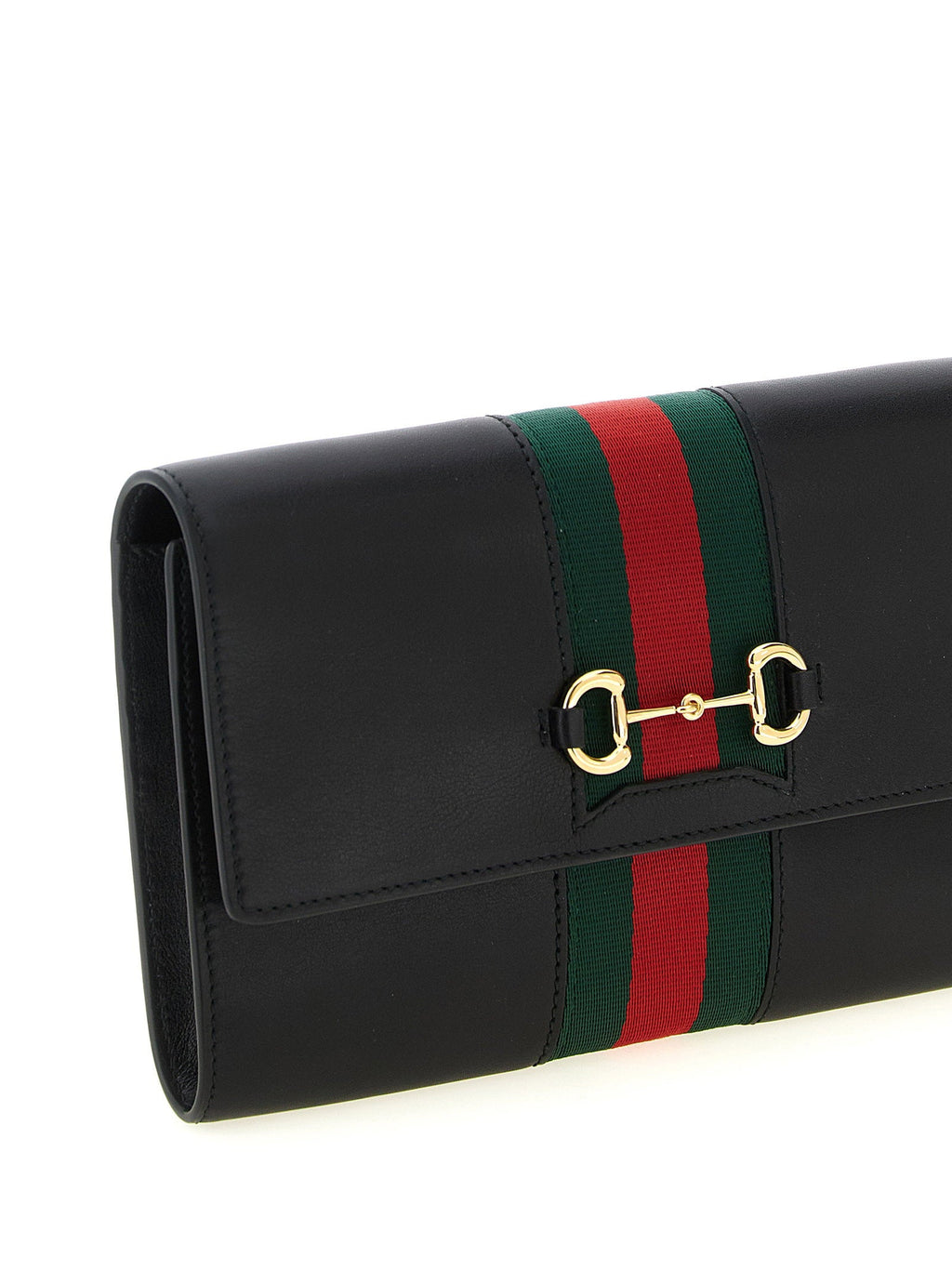 Gucci Gucci Horsebit Web Wallet On Chain