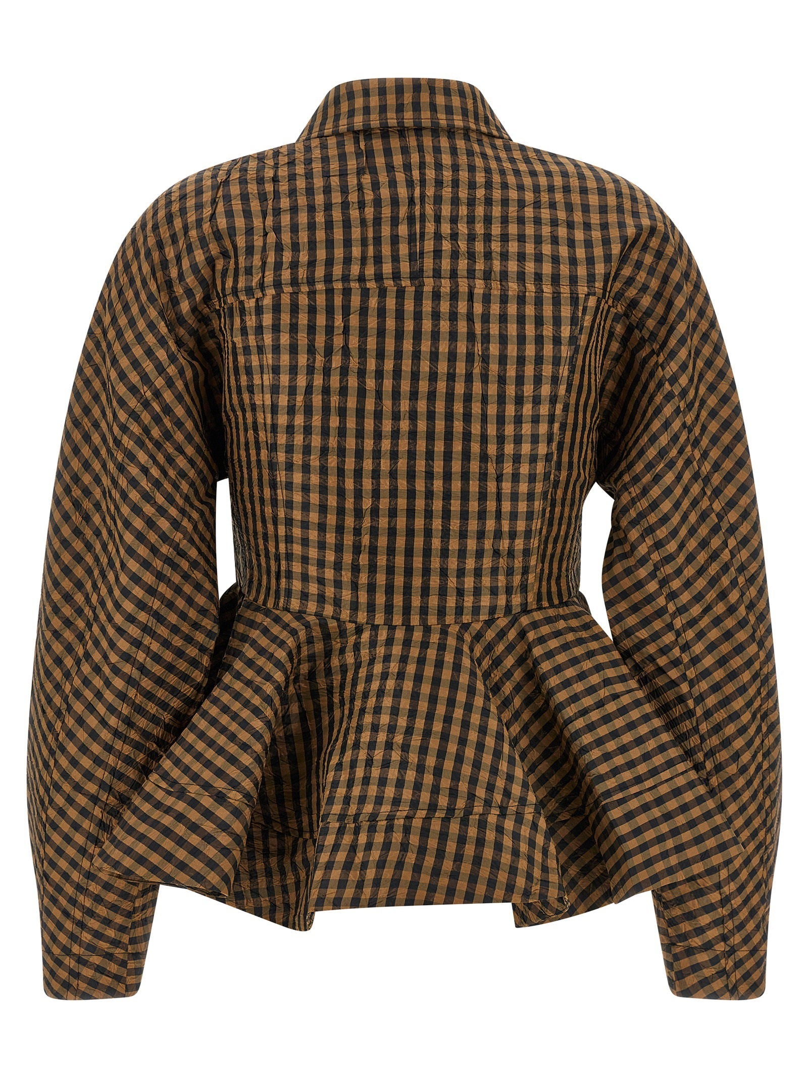 Ganni Ganni Crinckled Taffetà Blouse