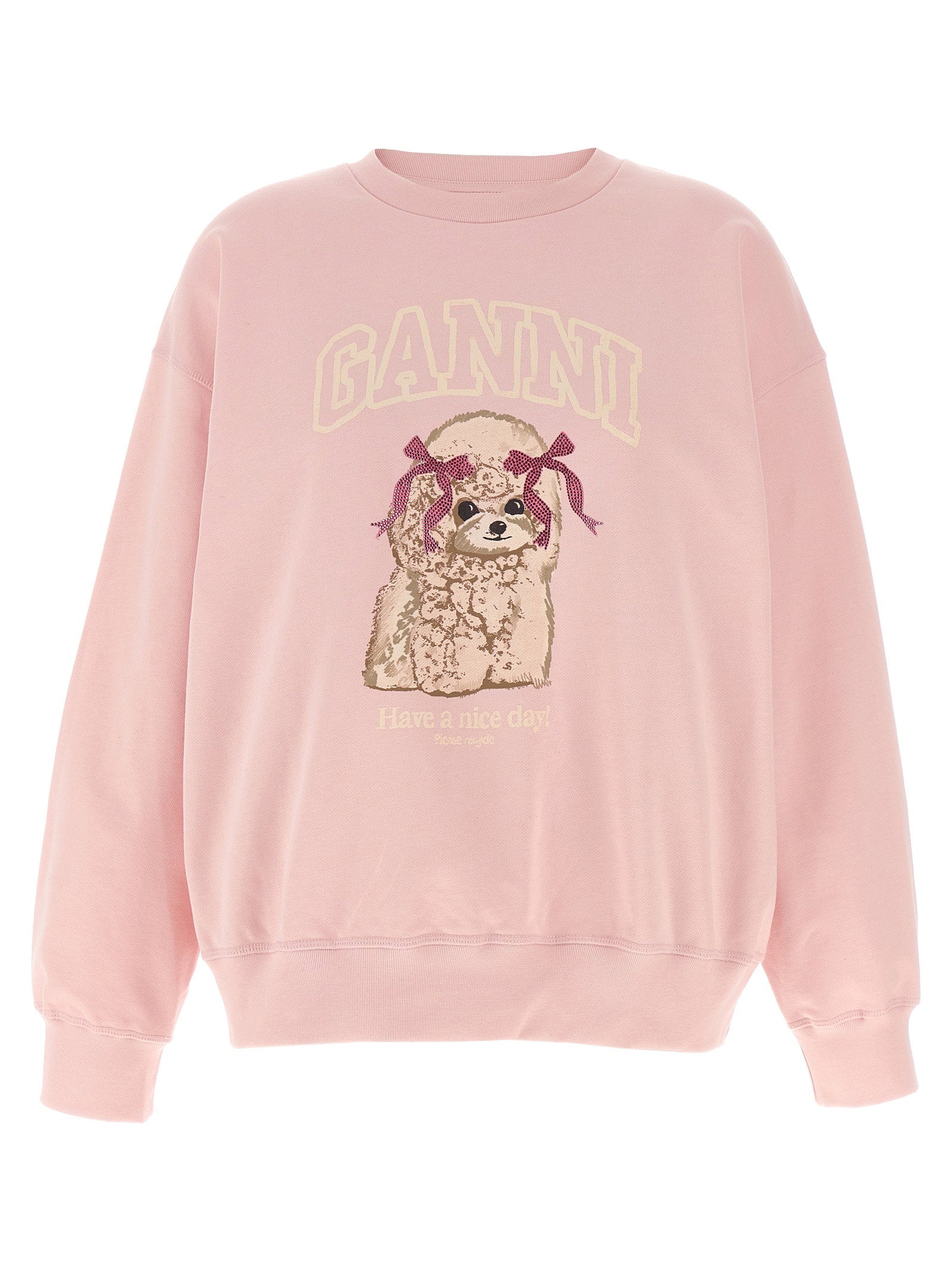 Ganni Ganni Front Print Sweatshirt