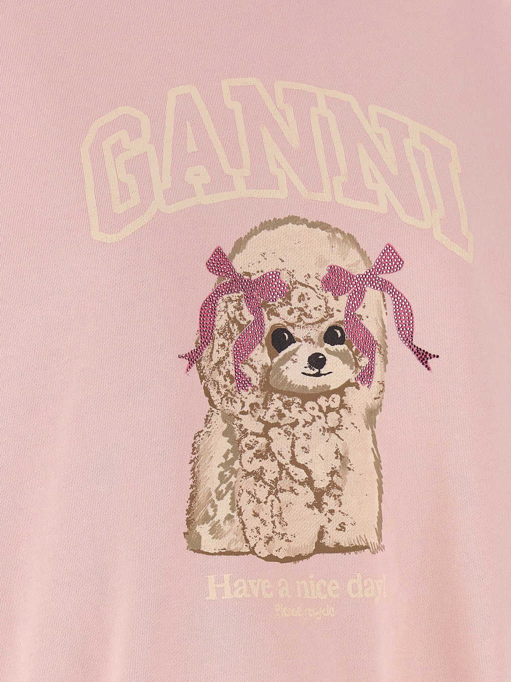 Ganni Ganni Front Print Sweatshirt