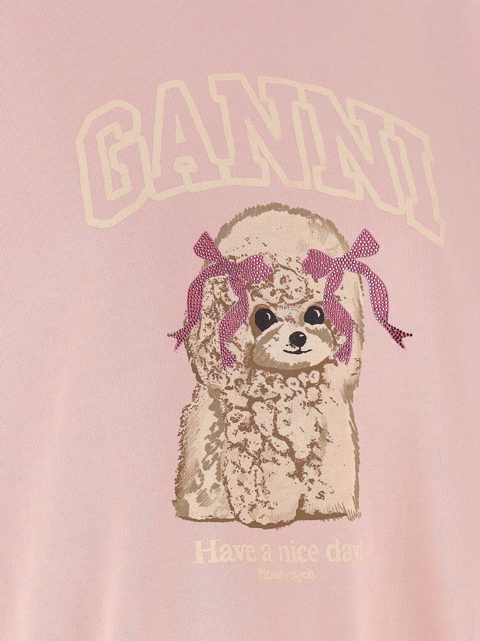 Ganni Ganni Front Print Sweatshirt