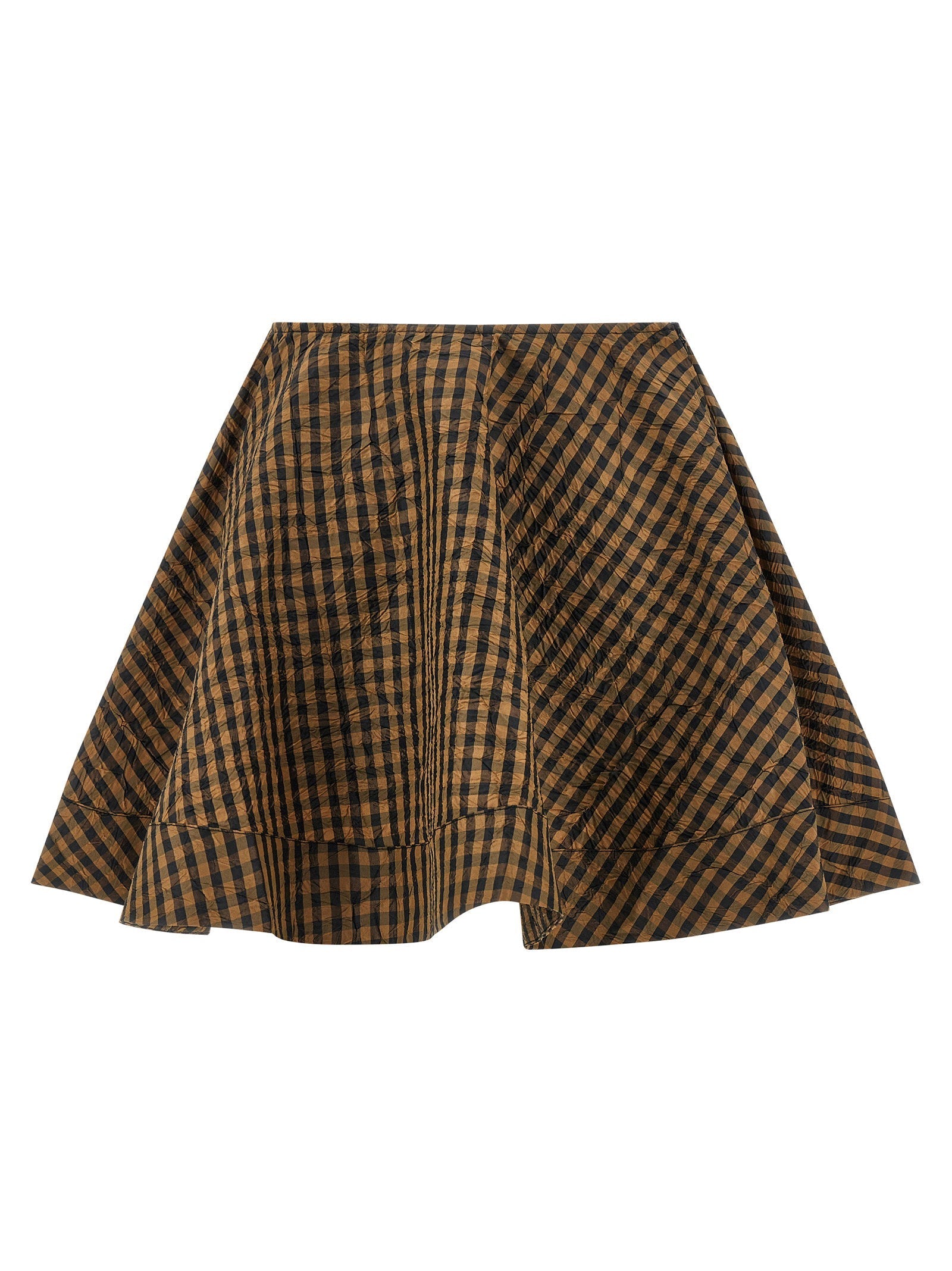 Ganni Ganni Crinckled Taffetà Skirt
