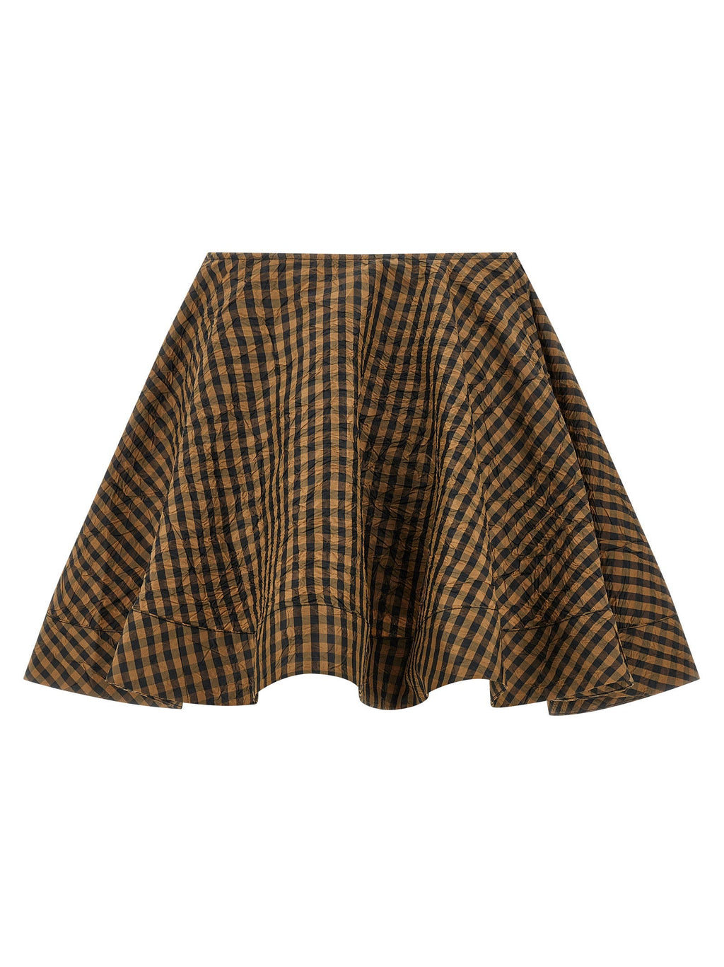 Ganni Ganni Crinckled Taffetà Skirt