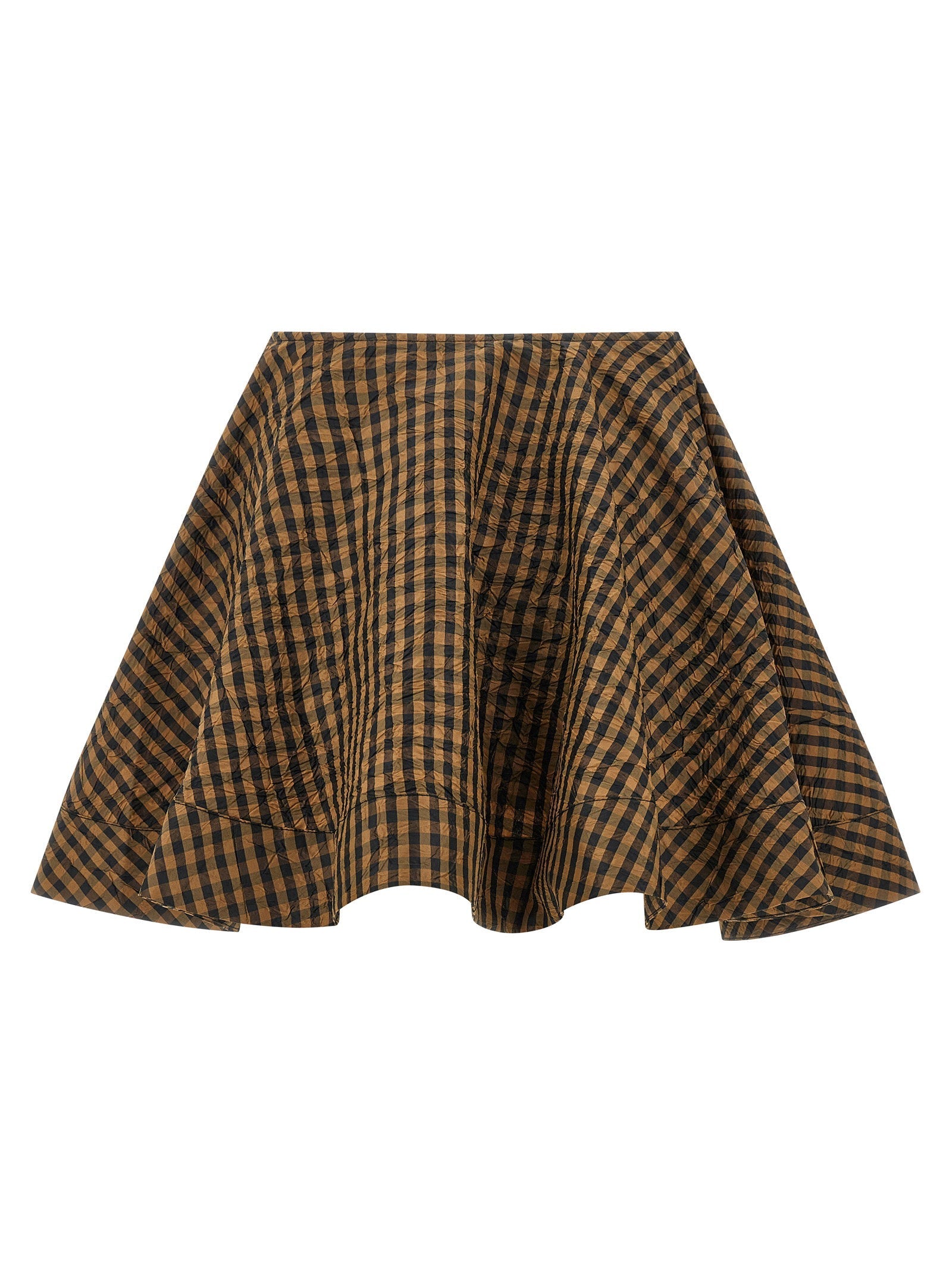 Ganni Ganni Crinckled Taffetà Skirt