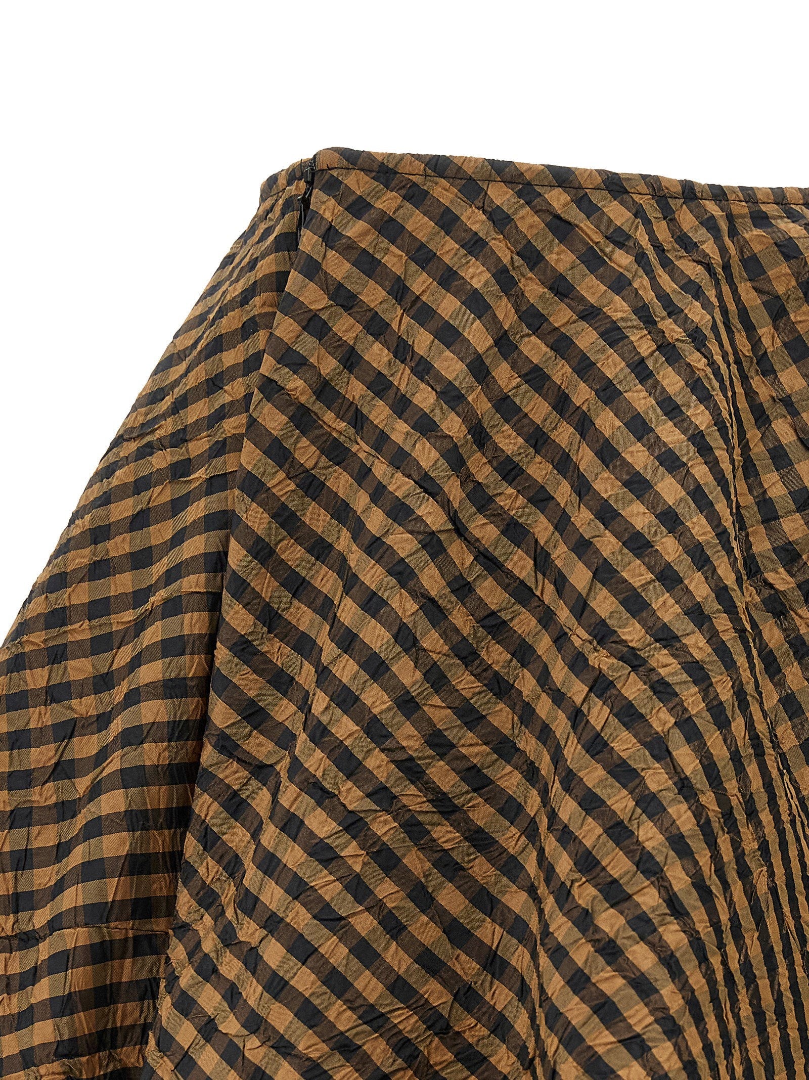 Ganni Ganni Crinckled Taffetà Skirt