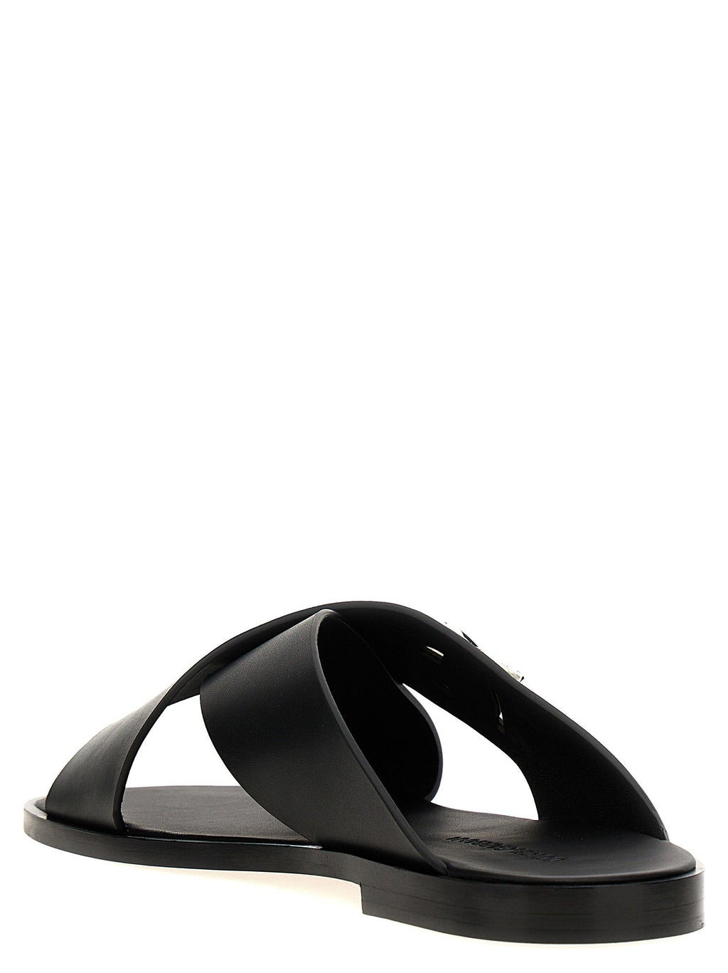 Dolce & Gabbana Dolce & Gabbana Logo Leather Sandals