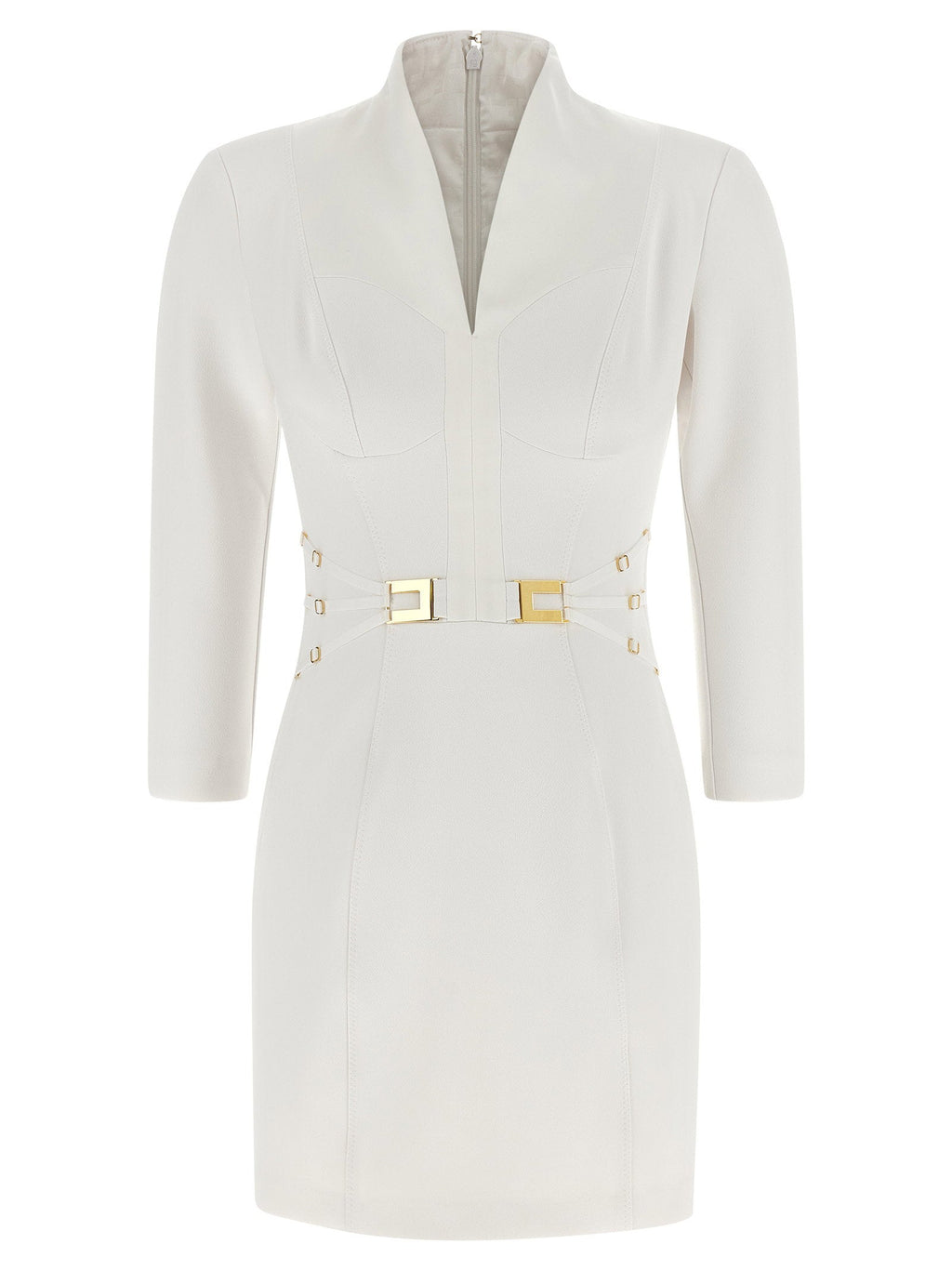 Elisabetta Franchi Elisabetta Franchi Logo Dress With Elastic Bands
