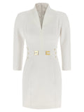 Elisabetta Franchi Elisabetta Franchi Logo Dress With Elastic Bands