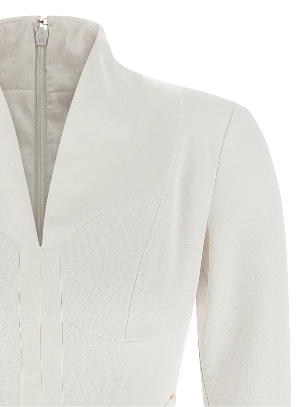 Elisabetta Franchi Elisabetta Franchi Logo Dress With Elastic Bands