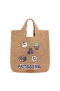 Raffia Bag With Japanese Sweet Patches