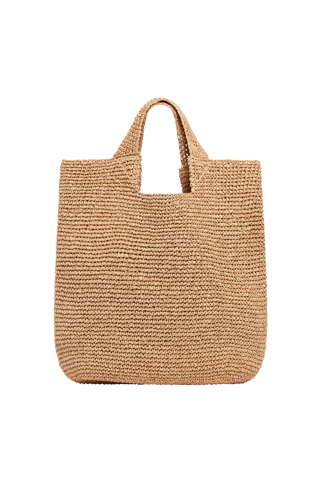 Raffia Bag With Japanese Sweet Patches