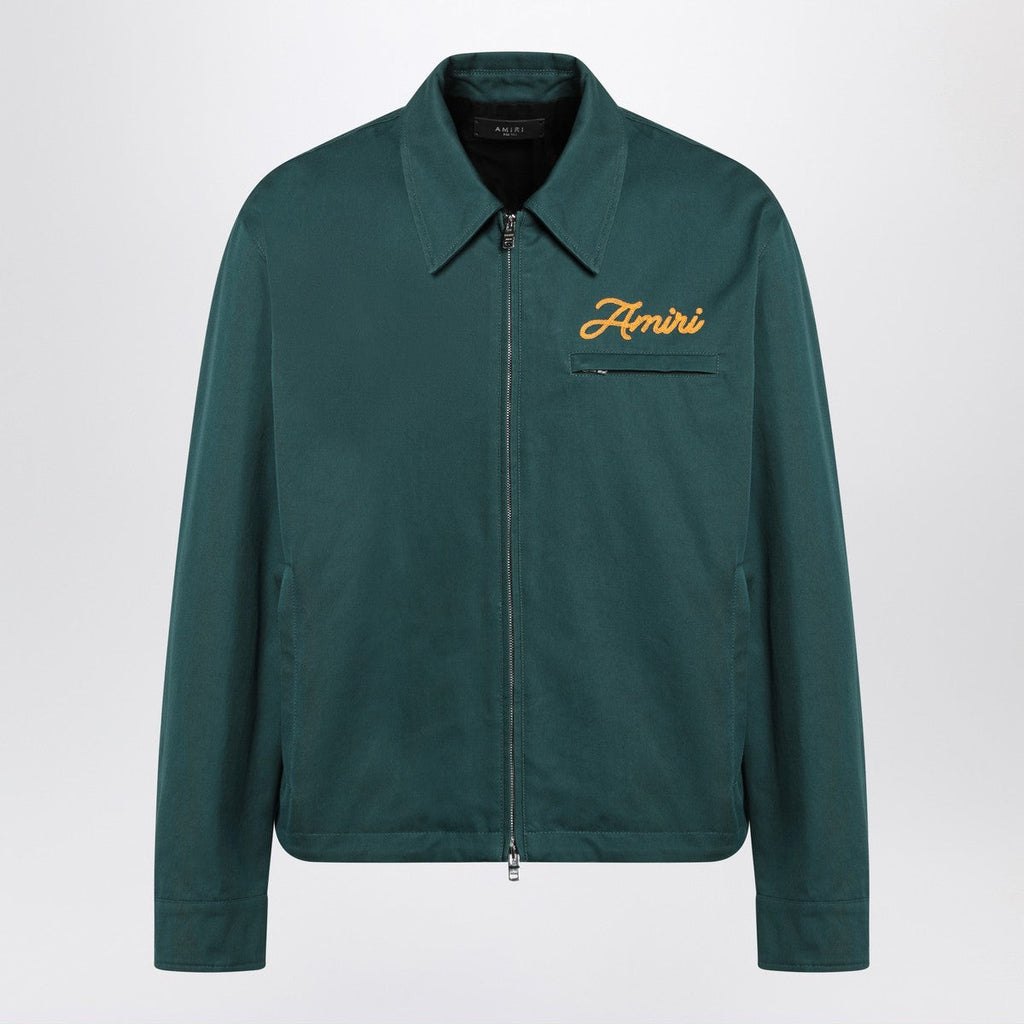 Amiri AMIRI Green zipped jacket with logo