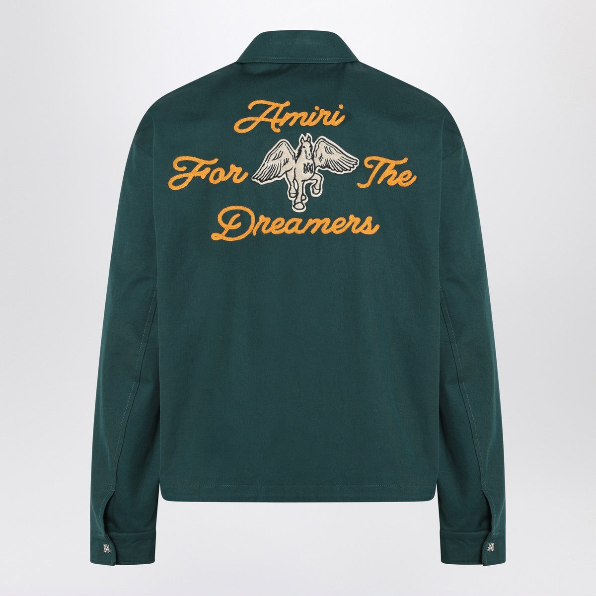 Amiri AMIRI Green zipped jacket with logo