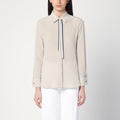 Max Mara Max Mara Beige silk shirt with tie